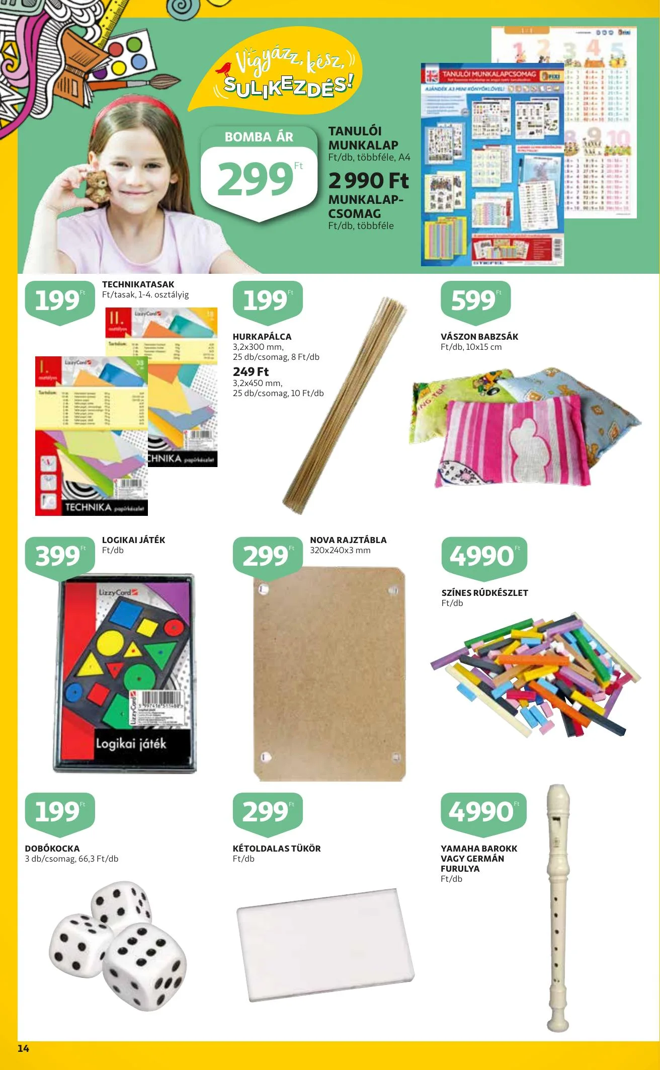 Auchan akciós újság Iskolakezdés katalógus 08.12–08.25 – 14. oldal
