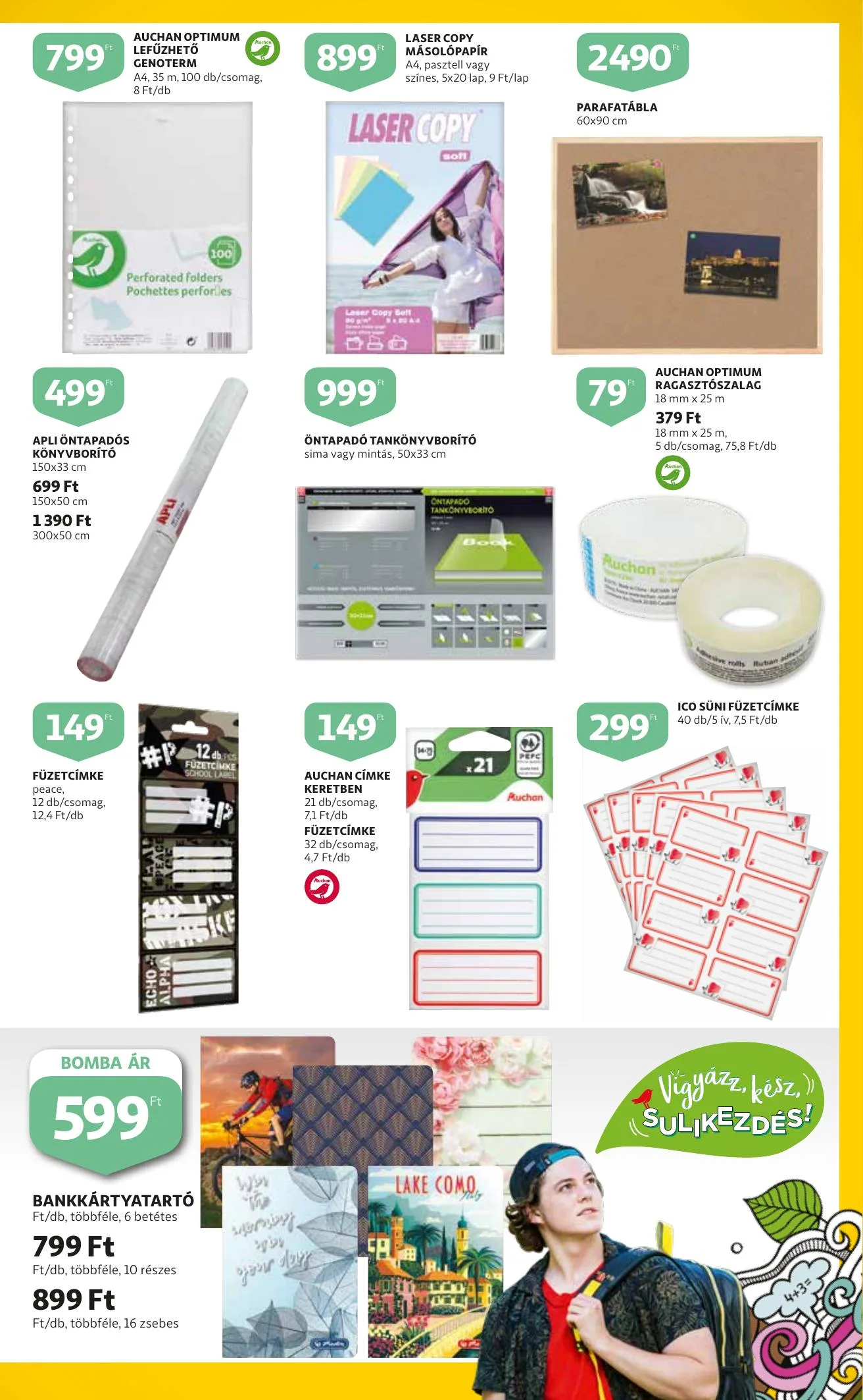 Auchan akciós újság Iskolakezdés katalógus 08.12–08.25 – 15. oldal