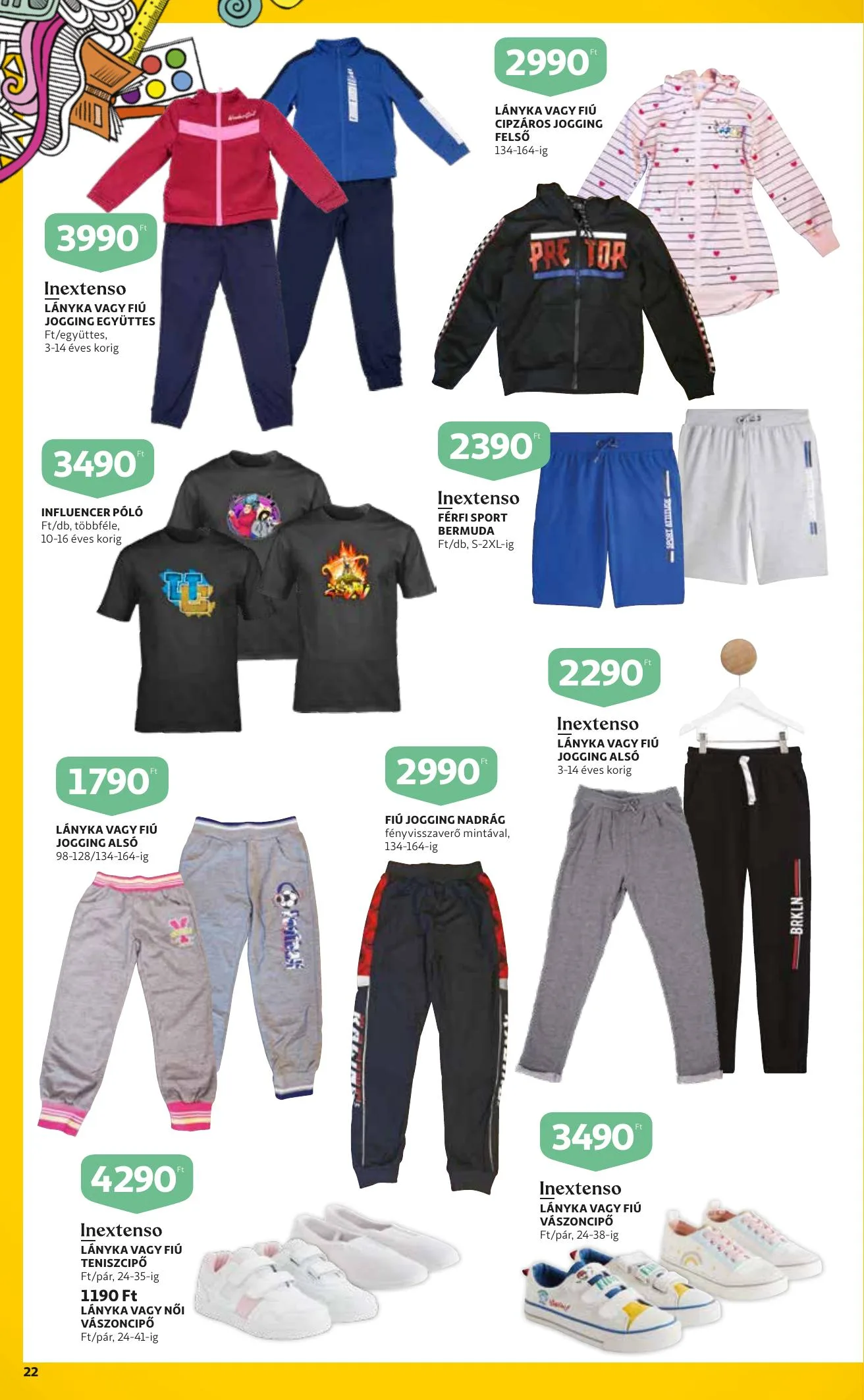 Auchan akciós újság Iskolakezdés katalógus 08.12–08.25 – 22. oldal