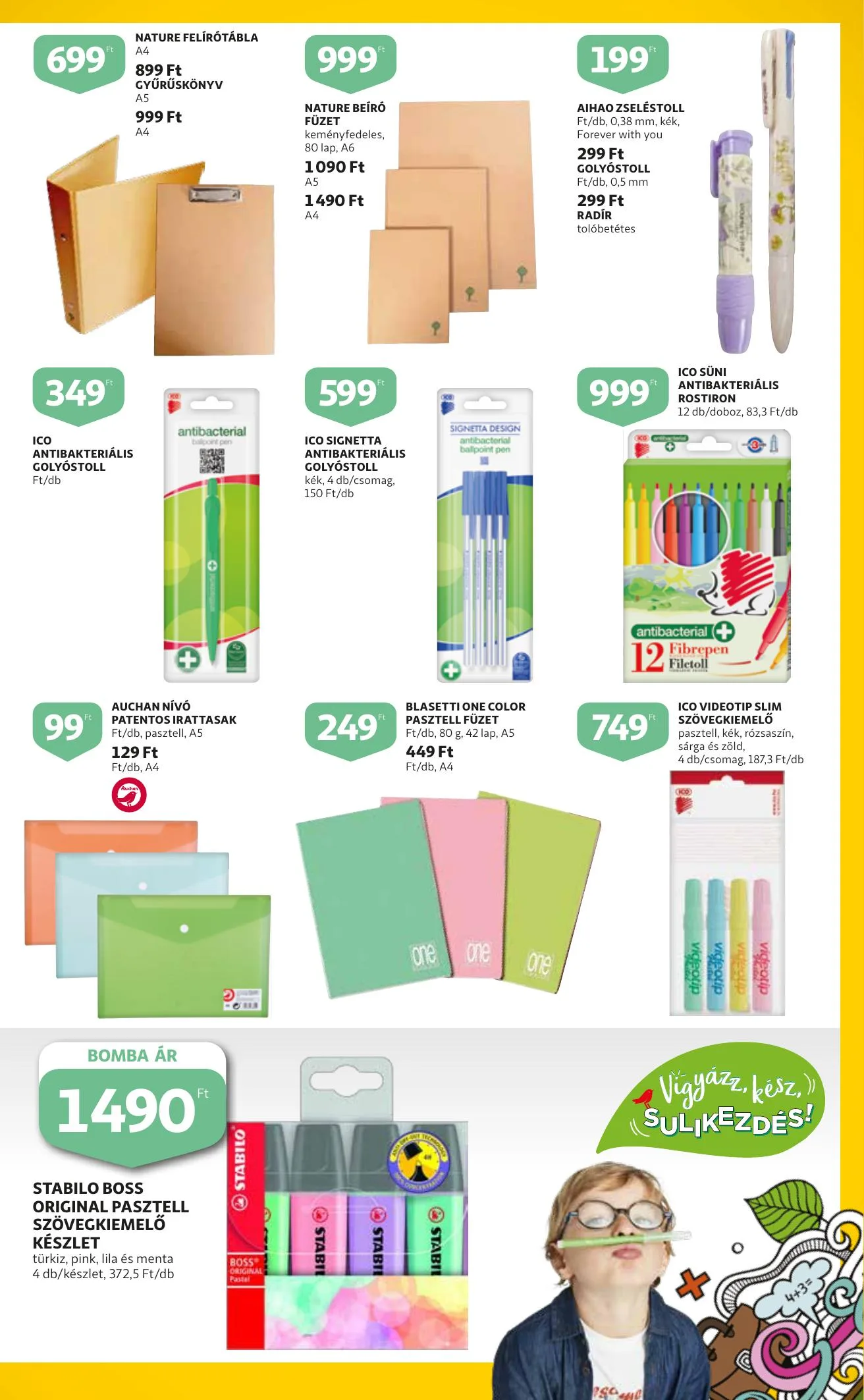 Auchan akciós újság Iskolakezdés katalógus 08.12–08.25 – 3. oldal