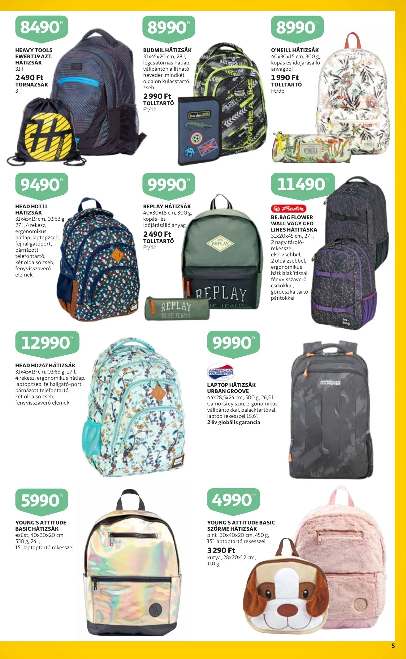 Auchan akciós újság Iskolakezdés katalógus 08.12–08.25 – 5. oldal