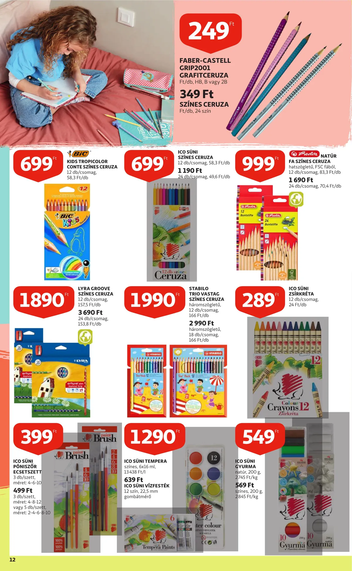 Auchan akciós újság Iskolakezdés katalógus 07.28–08.10 – 12. oldal