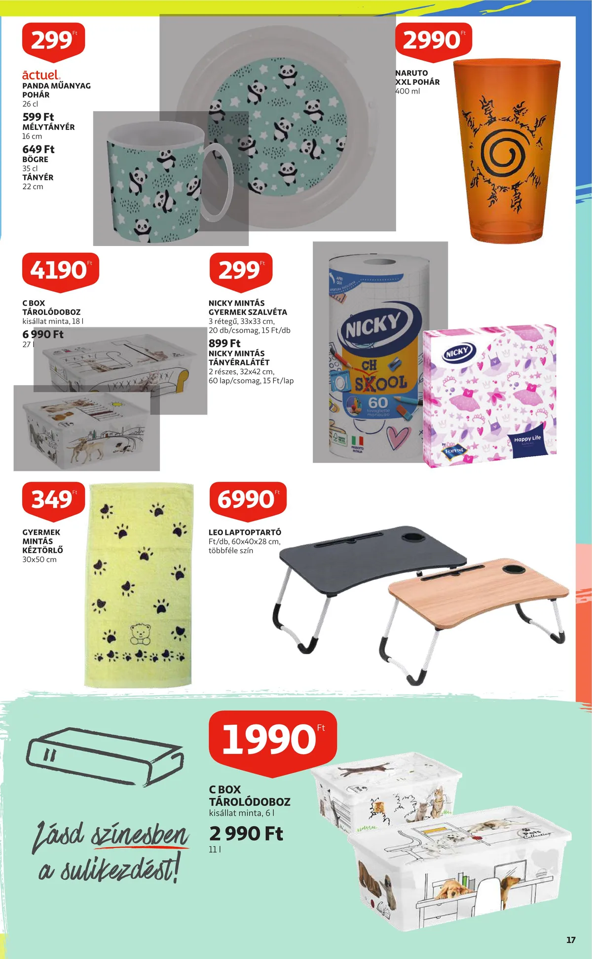 Auchan akciós újság Iskolakezdés katalógus 07.28–08.10 – 17. oldal