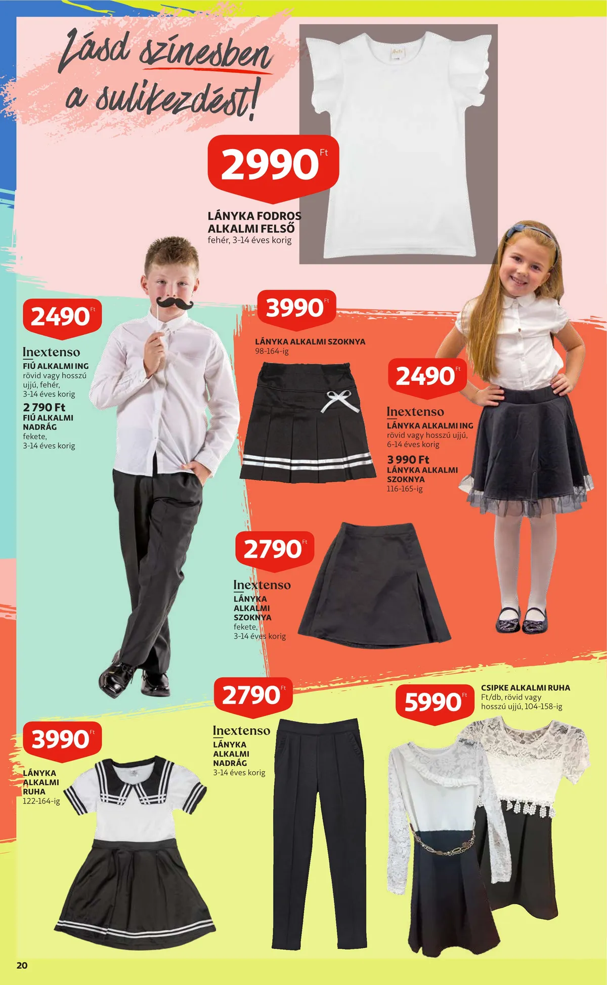 Auchan akciós újság Iskolakezdés katalógus 07.28–08.10 – 20. oldal