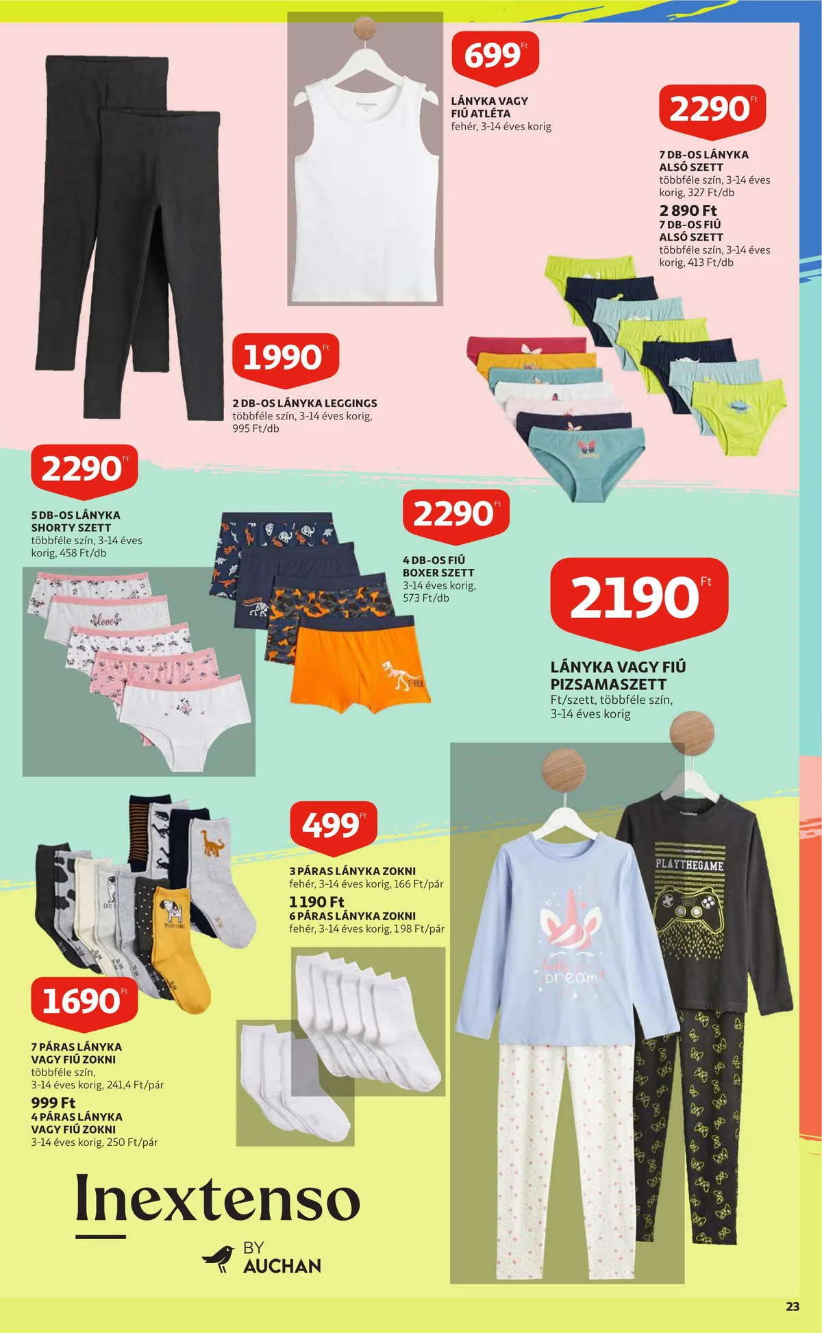 Auchan akciós újság Iskolakezdés katalógus 07.28–08.10 – 23. oldal