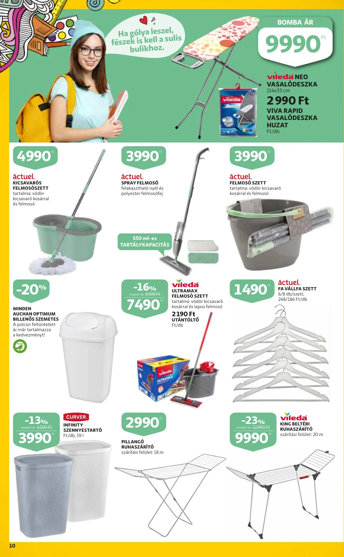 Auchan akciós újság Iskolakezdés 08.26–09.15 – 10. oldal