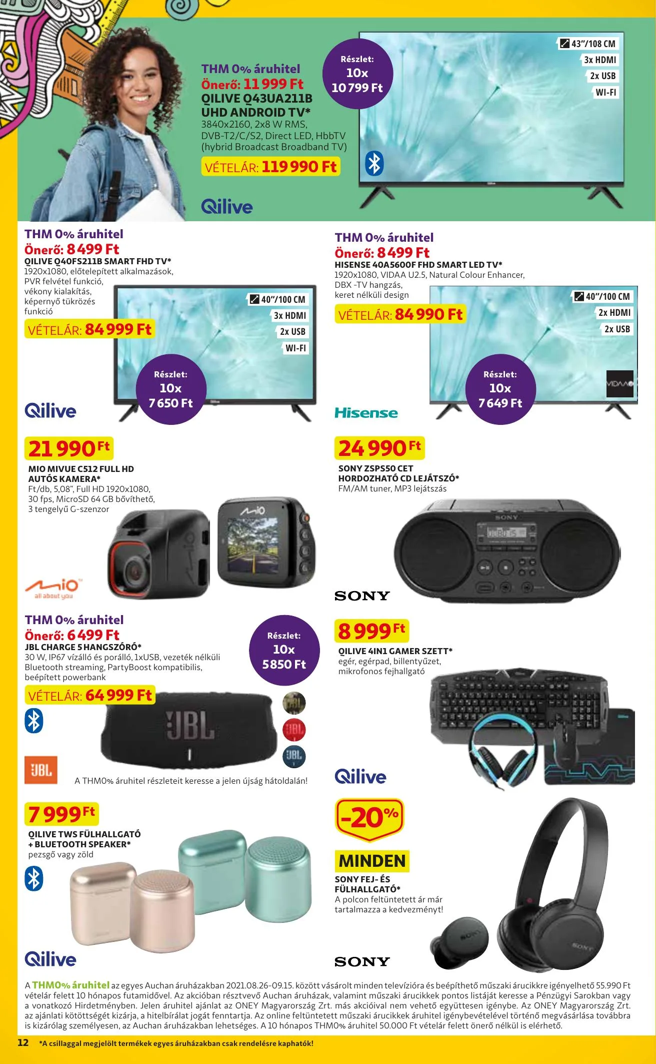 Auchan akciós újság Iskolakezdés 08.26–09.15 – 12. oldal