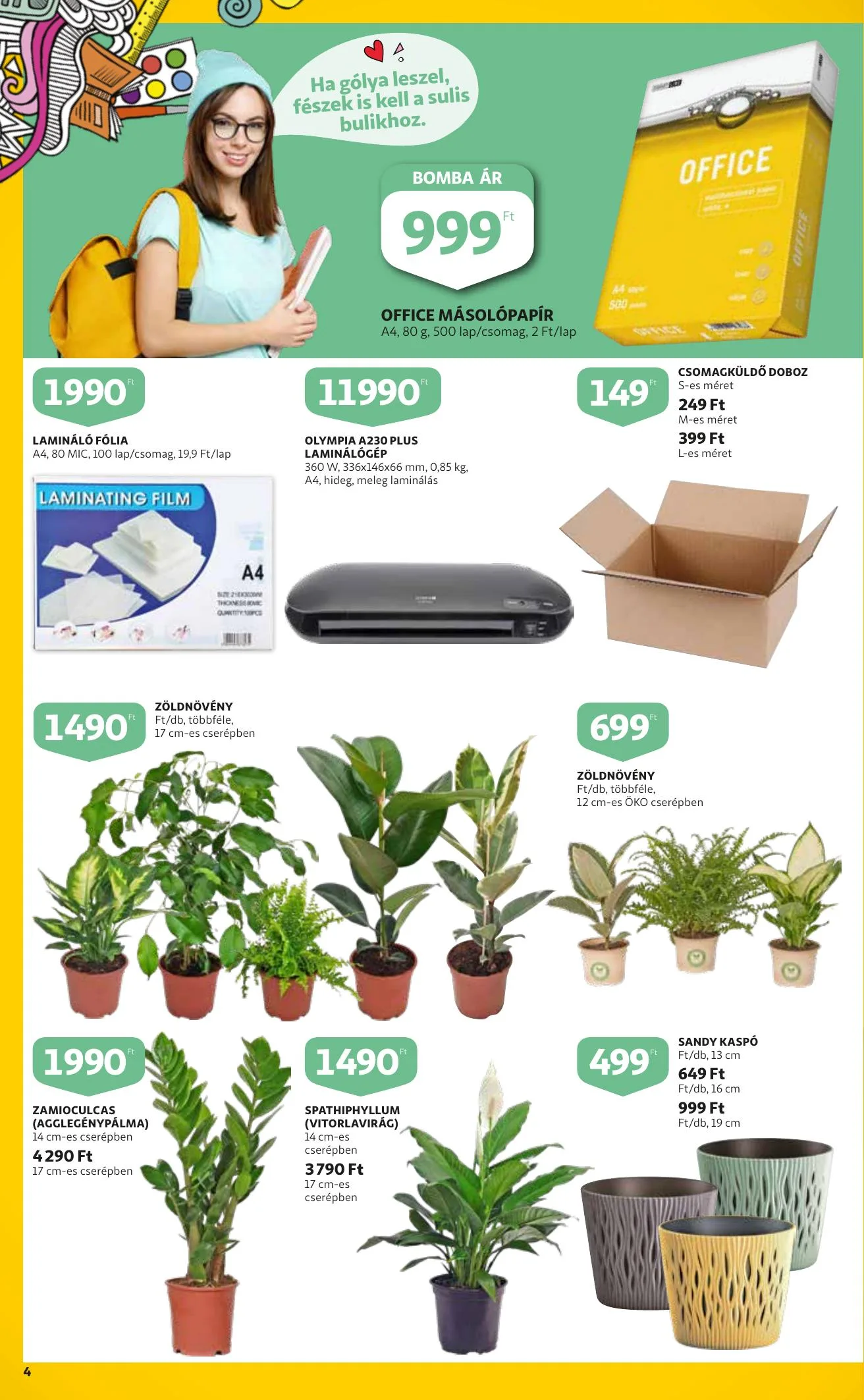 Auchan akciós újság Iskolakezdés 08.26–09.15 – 4. oldal