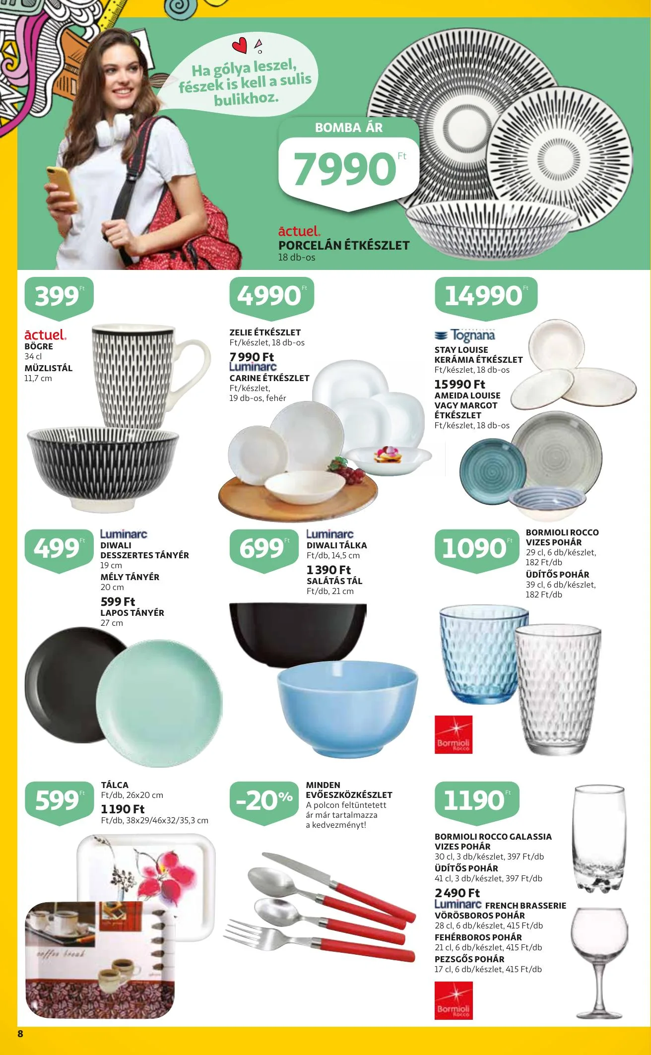 Auchan akciós újság Iskolakezdés 08.26–09.15 – 8. oldal