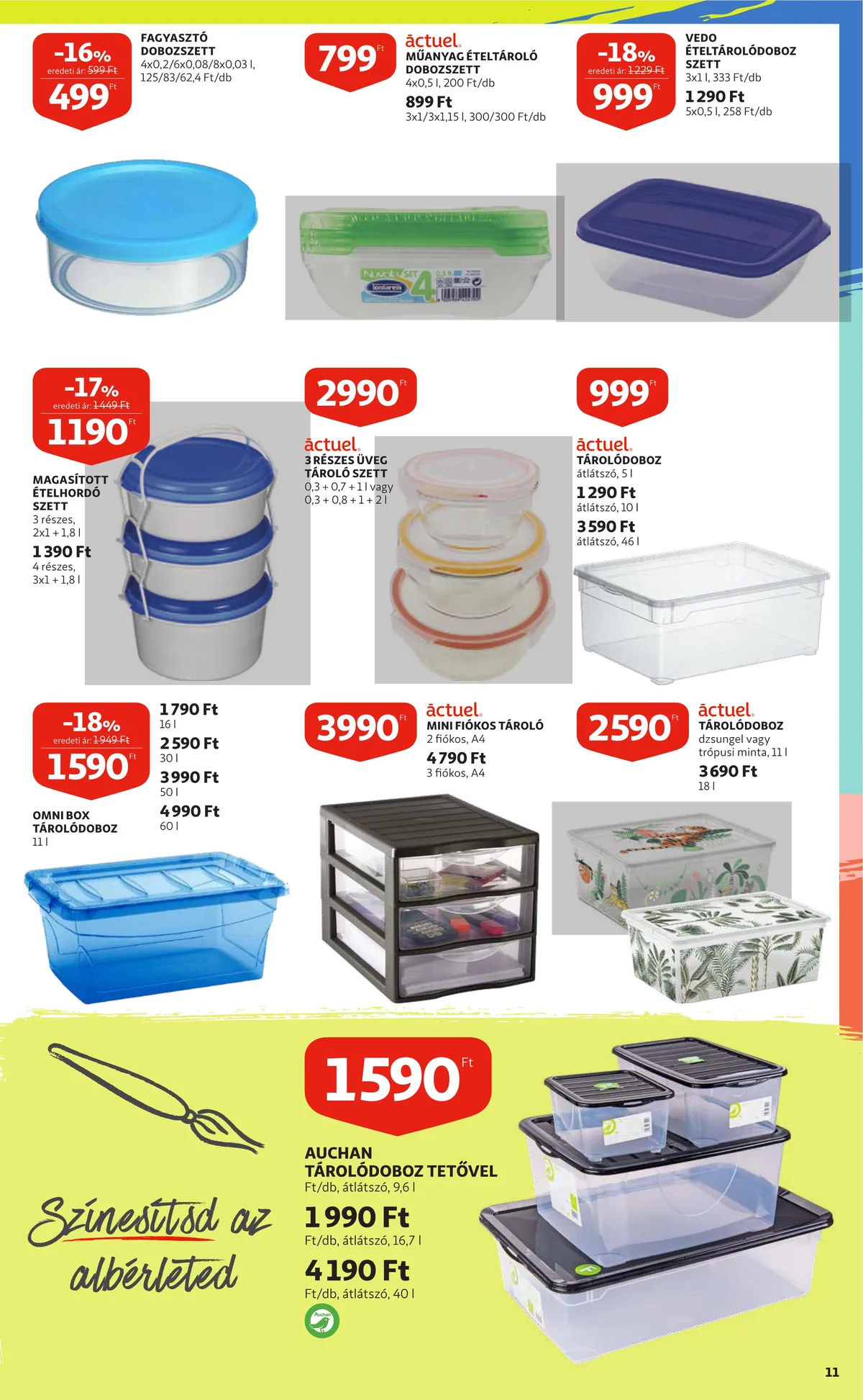 Auchan akciós újság Iskolakezdés 08.25–09.07 – 11. oldal
