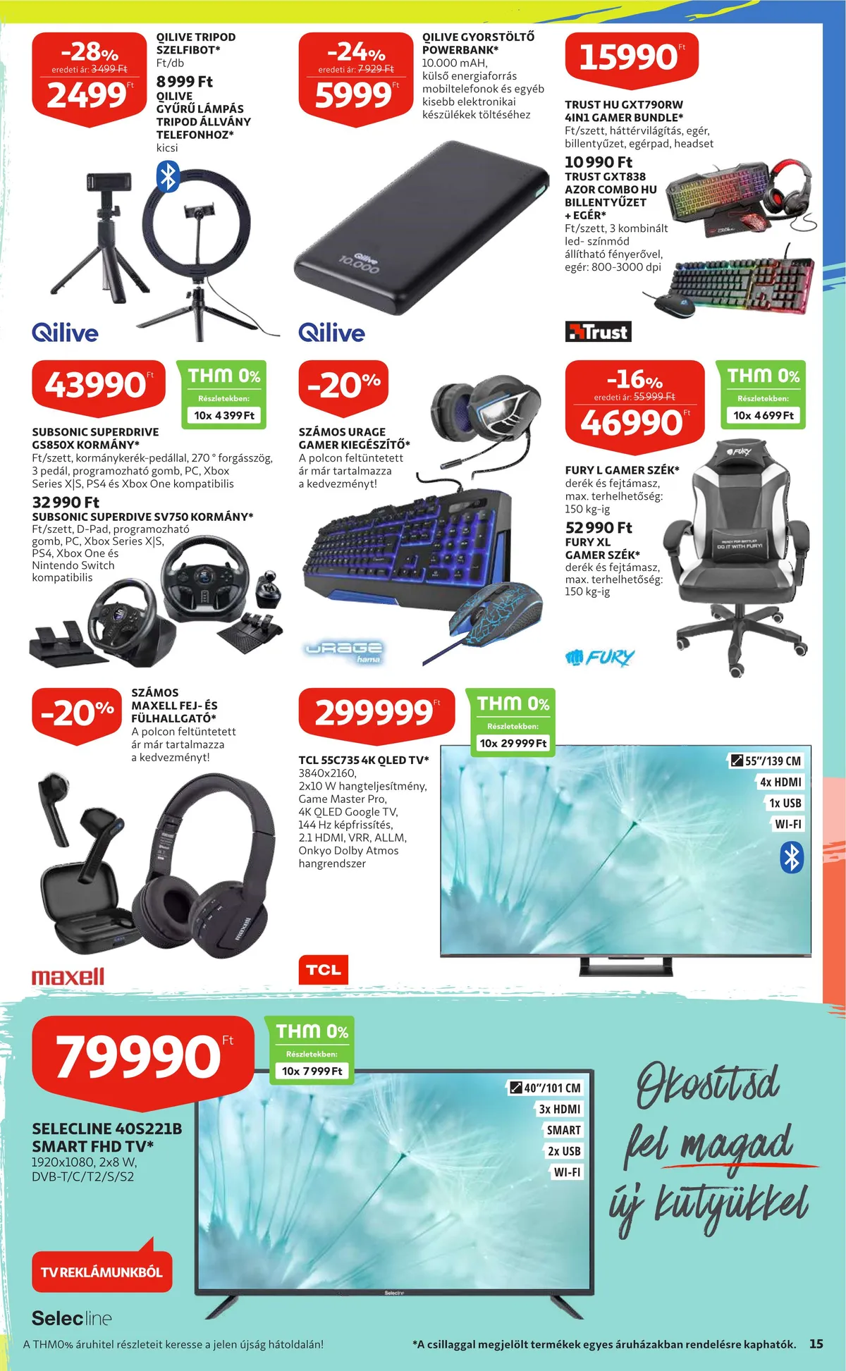 Auchan akciós újság Iskolakezdés 08.25–09.07 – 15. oldal