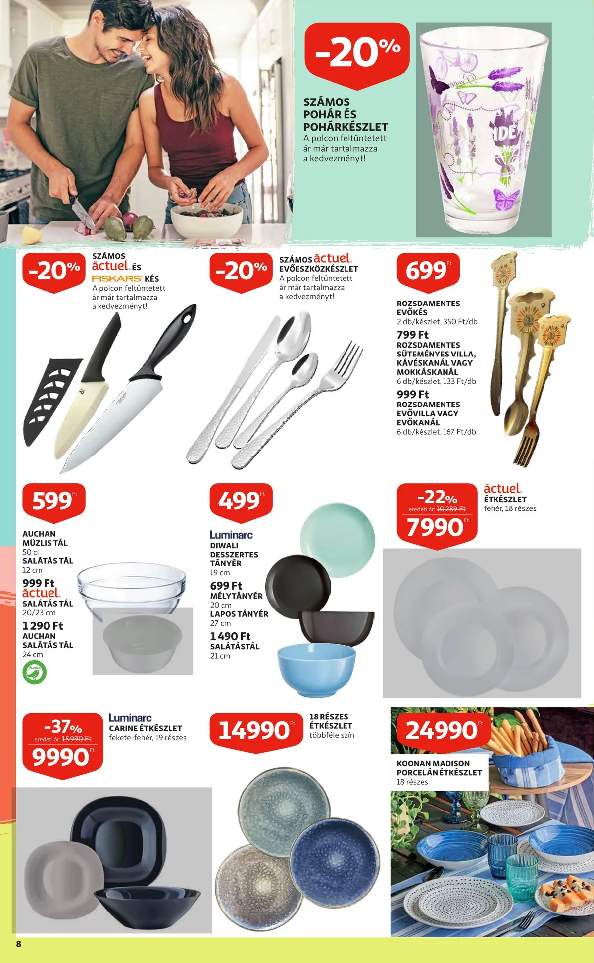 Auchan akciós újság Iskolakezdés 08.25–09.07 – 8. oldal