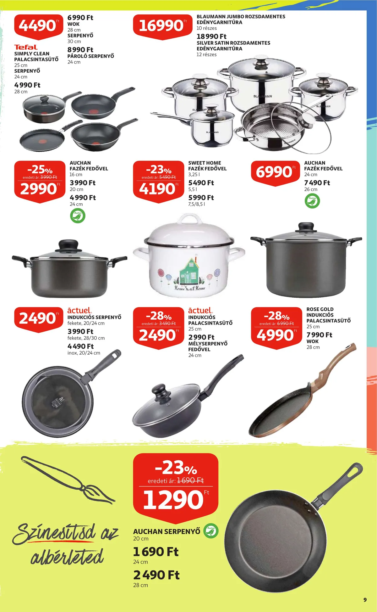 Auchan akciós újság Iskolakezdés 08.25–09.07 – 9. oldal