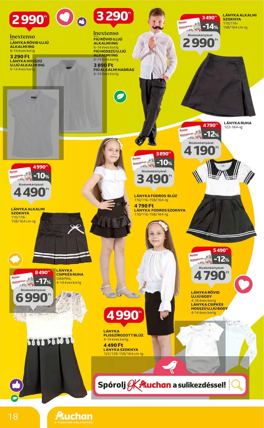 Auchan akciós újság Iskolakezdés 07.27–08.09 – 18. oldal