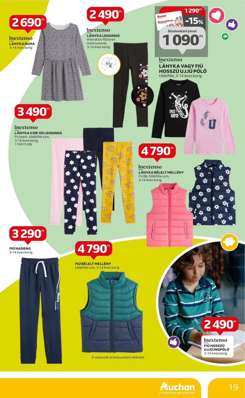 Auchan akciós újság Iskolakezdés 07.27–08.09 – 19. oldal