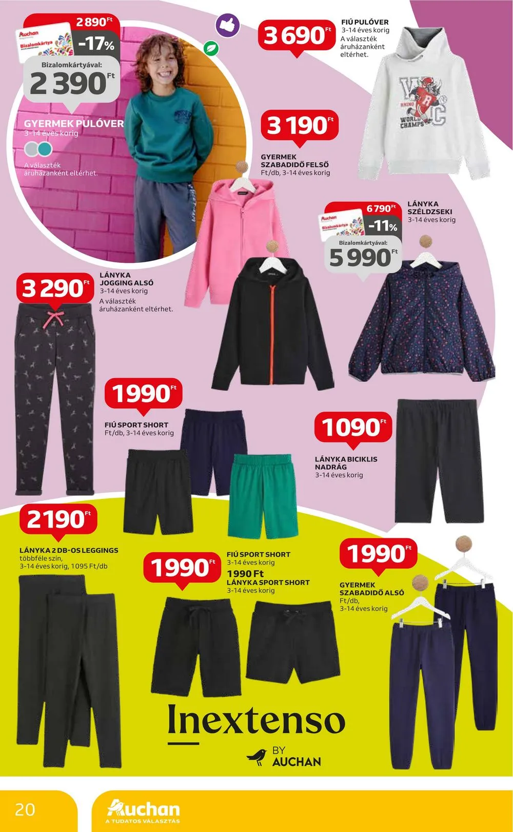 Auchan akciós újság Iskolakezdés 07.27–08.09 – 20. oldal