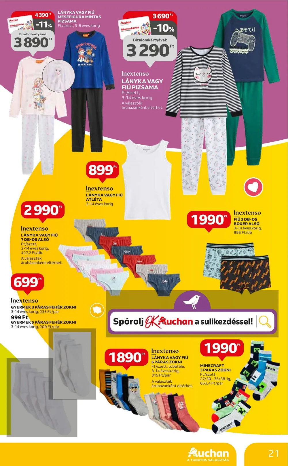 Auchan akciós újság Iskolakezdés 07.27–08.09 – 21. oldal