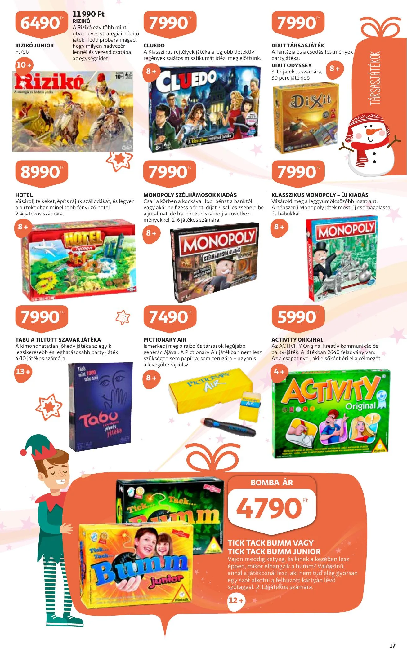 Auchan akciós újság Jatekkatalogus 12.02–12.31 – 17. oldal