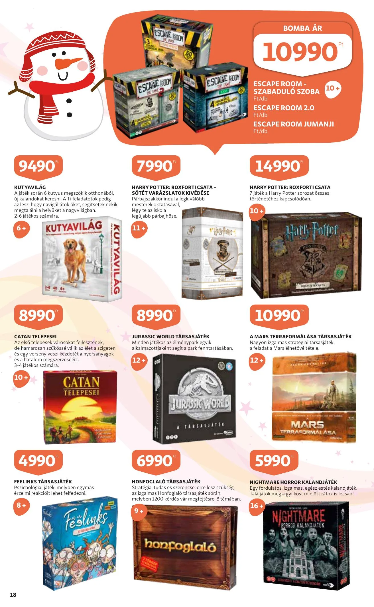 Auchan akciós újság Jatekkatalogus 12.02–12.31 – 18. oldal