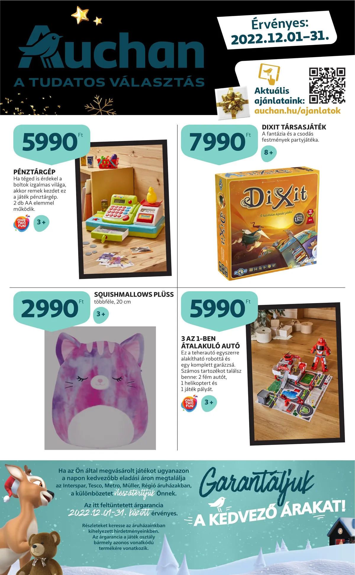 Auchan akciós újság Jatekkatalogus 12.01–12.31