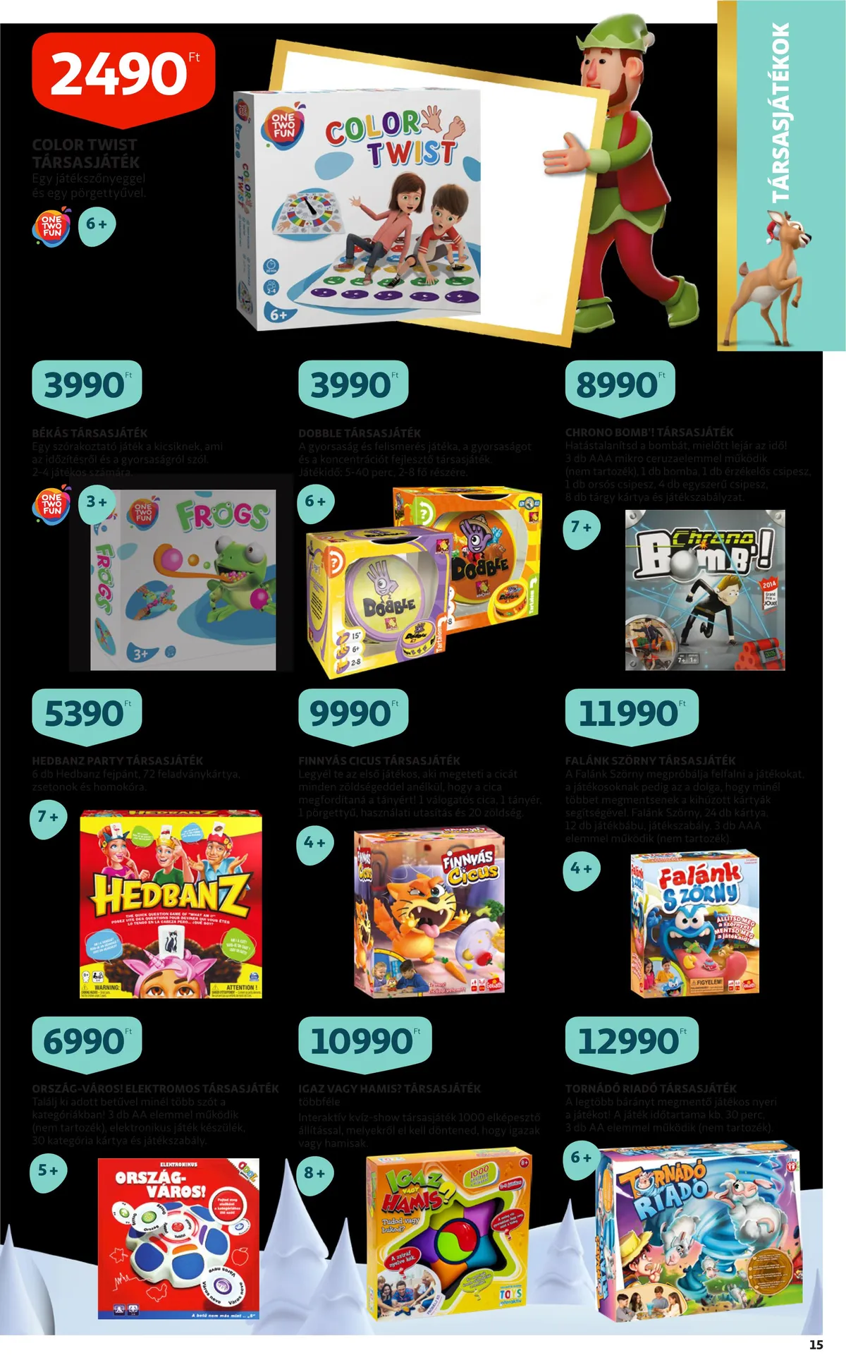 Auchan akciós újság Jatekkatalogus 12.01–12.31 – 15. oldal
