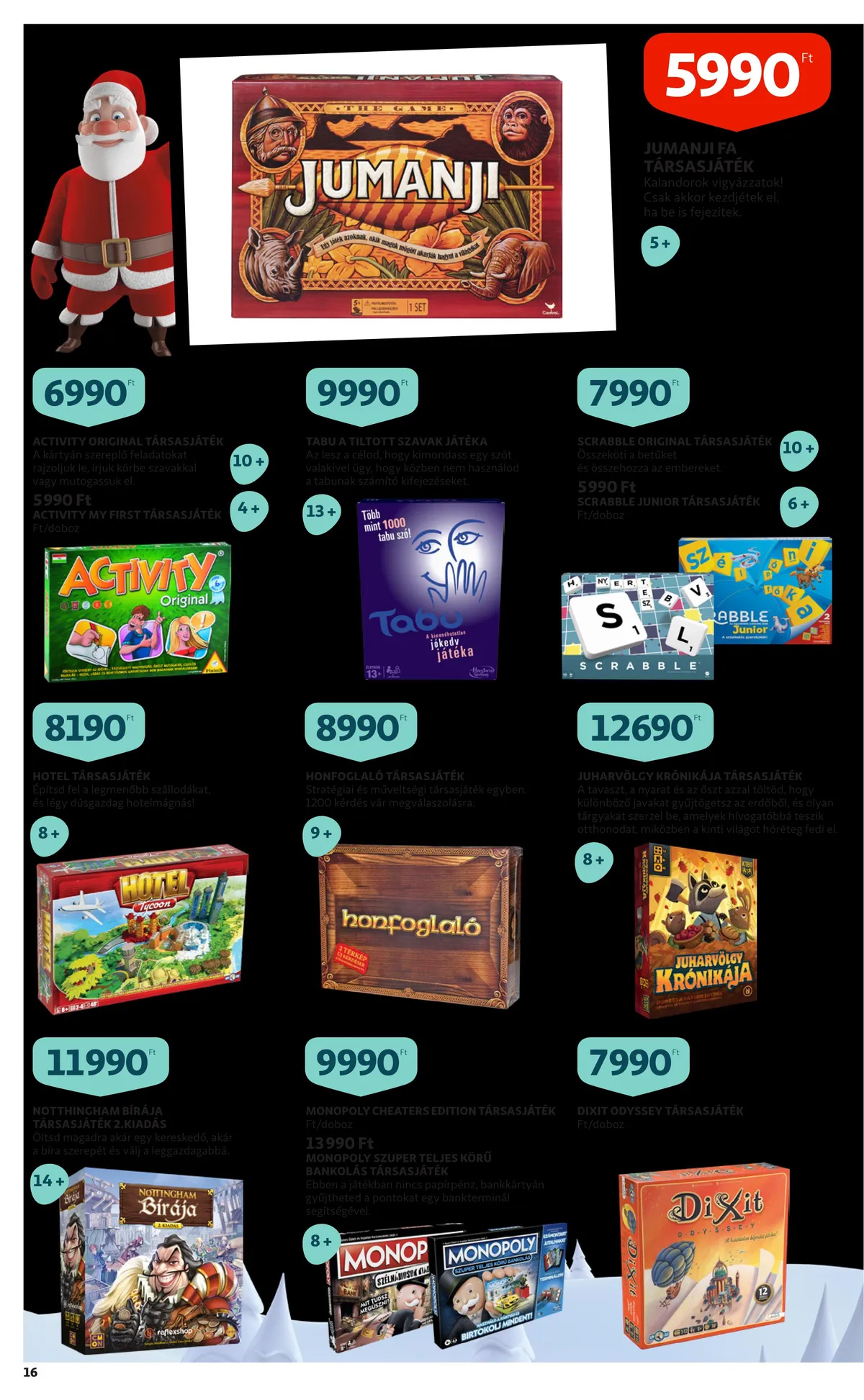 Auchan akciós újság Jatekkatalogus 12.01–12.31 – 16. oldal