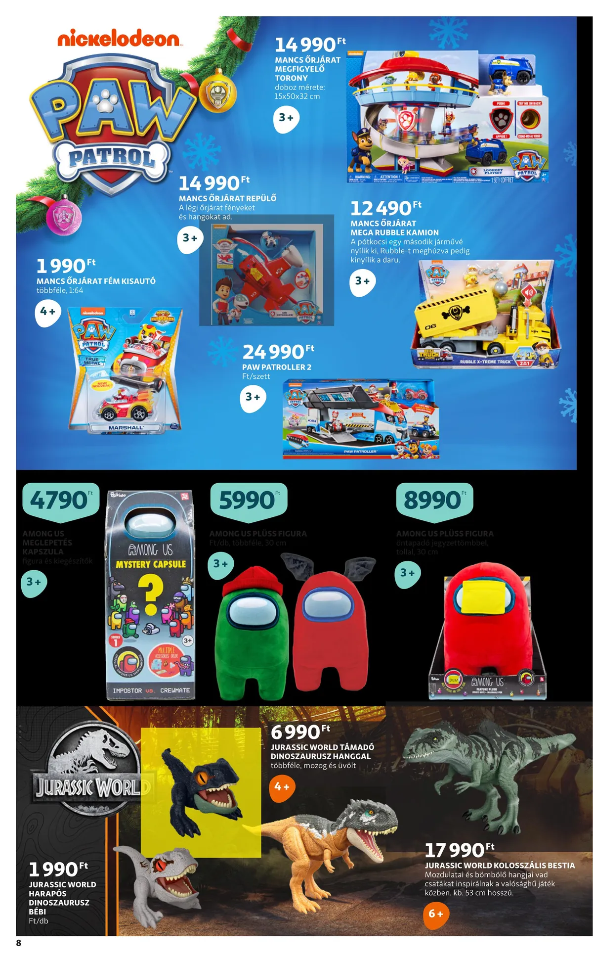 Auchan akciós újság Jatekkatalogus 12.01–12.31 – 8. oldal