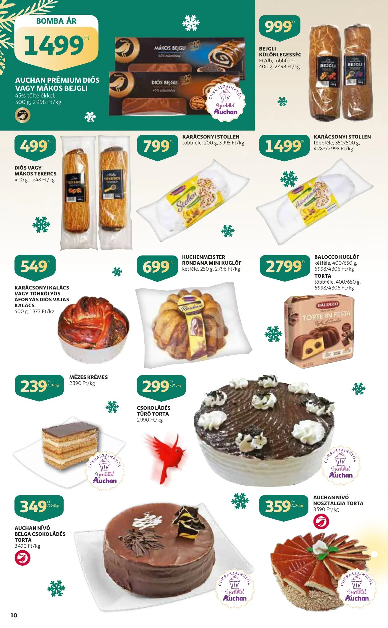 Auchan akciós újság Karacsony 12.09–12.24 – 10. oldal