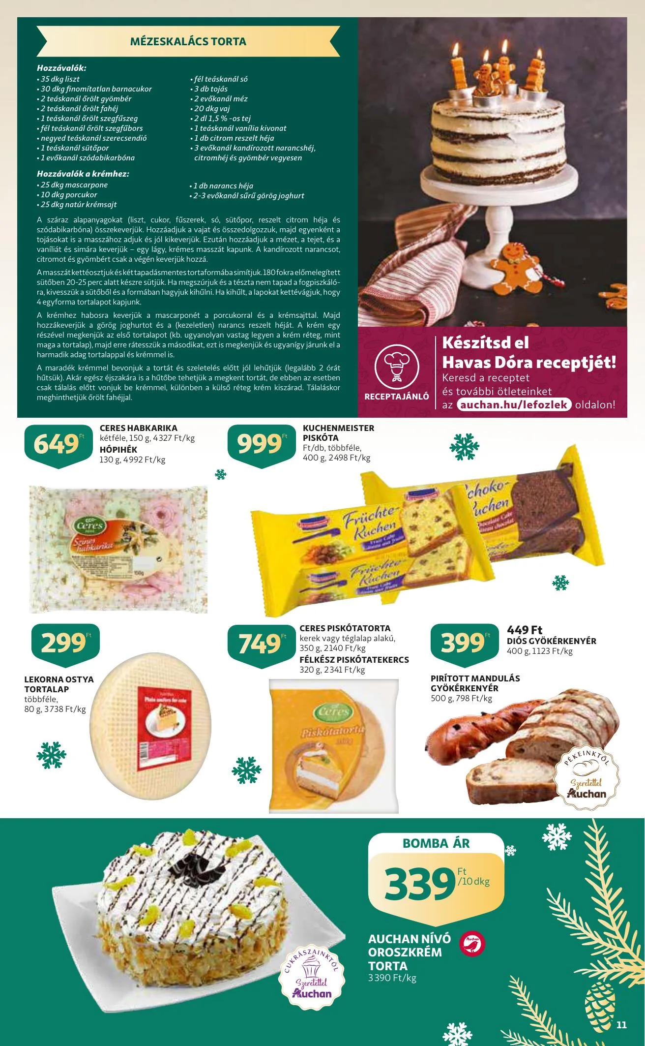 Auchan akciós újság Karacsony 12.09–12.24 – 11. oldal