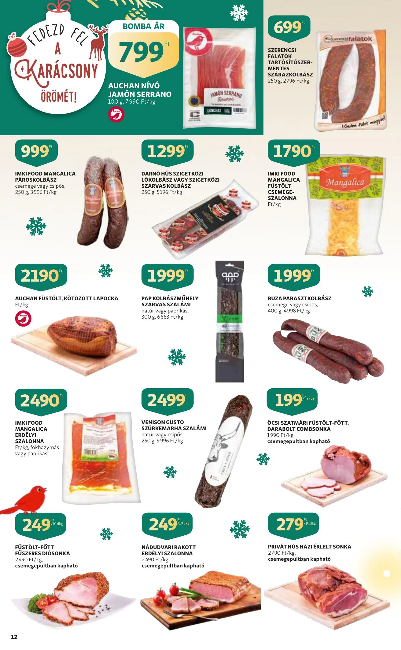 Auchan akciós újság Karacsony 12.09–12.24 – 12. oldal