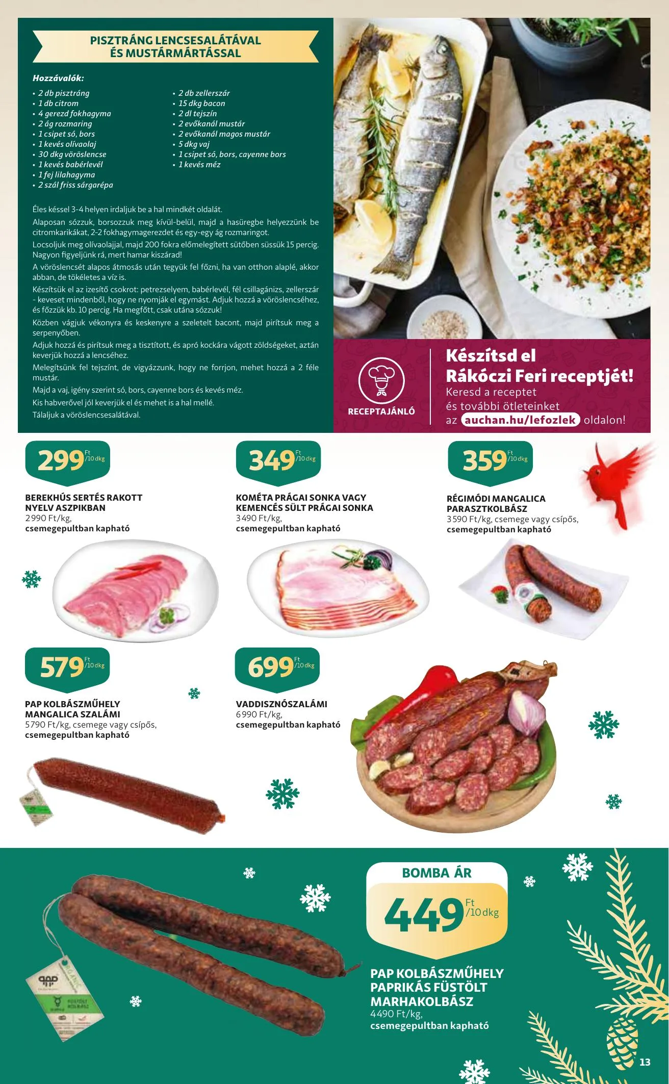Auchan akciós újság Karacsony 12.09–12.24 – 13. oldal