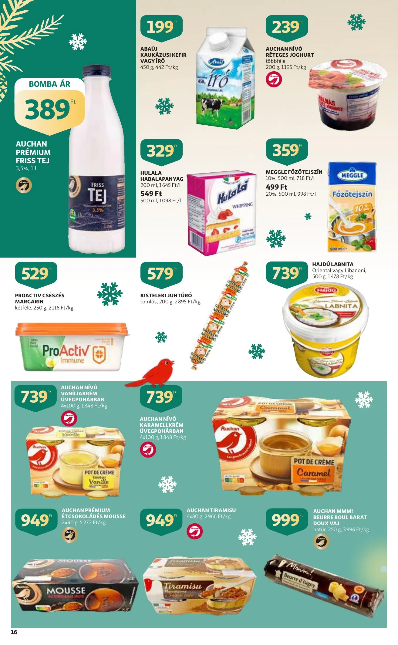 Auchan akciós újság Karacsony 12.09–12.24 – 16. oldal