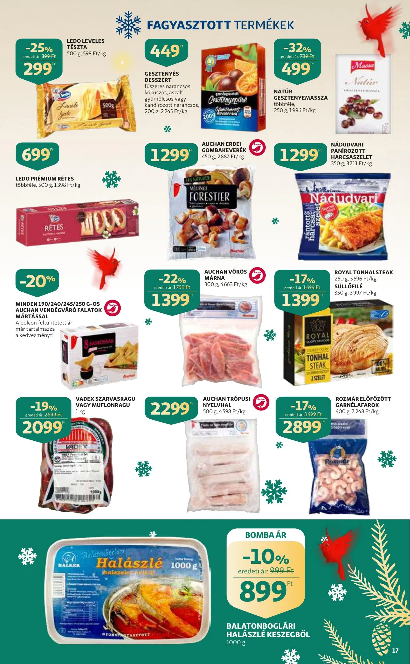 Auchan akciós újság Karacsony 12.09–12.24 – 17. oldal