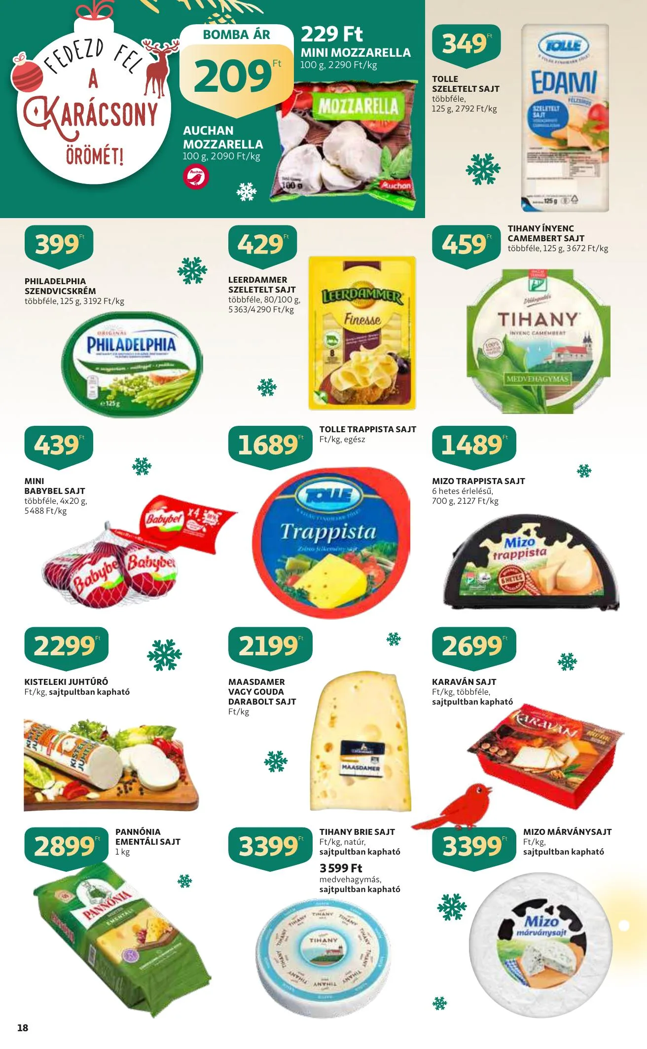 Auchan akciós újság Karacsony 12.09–12.24 – 18. oldal