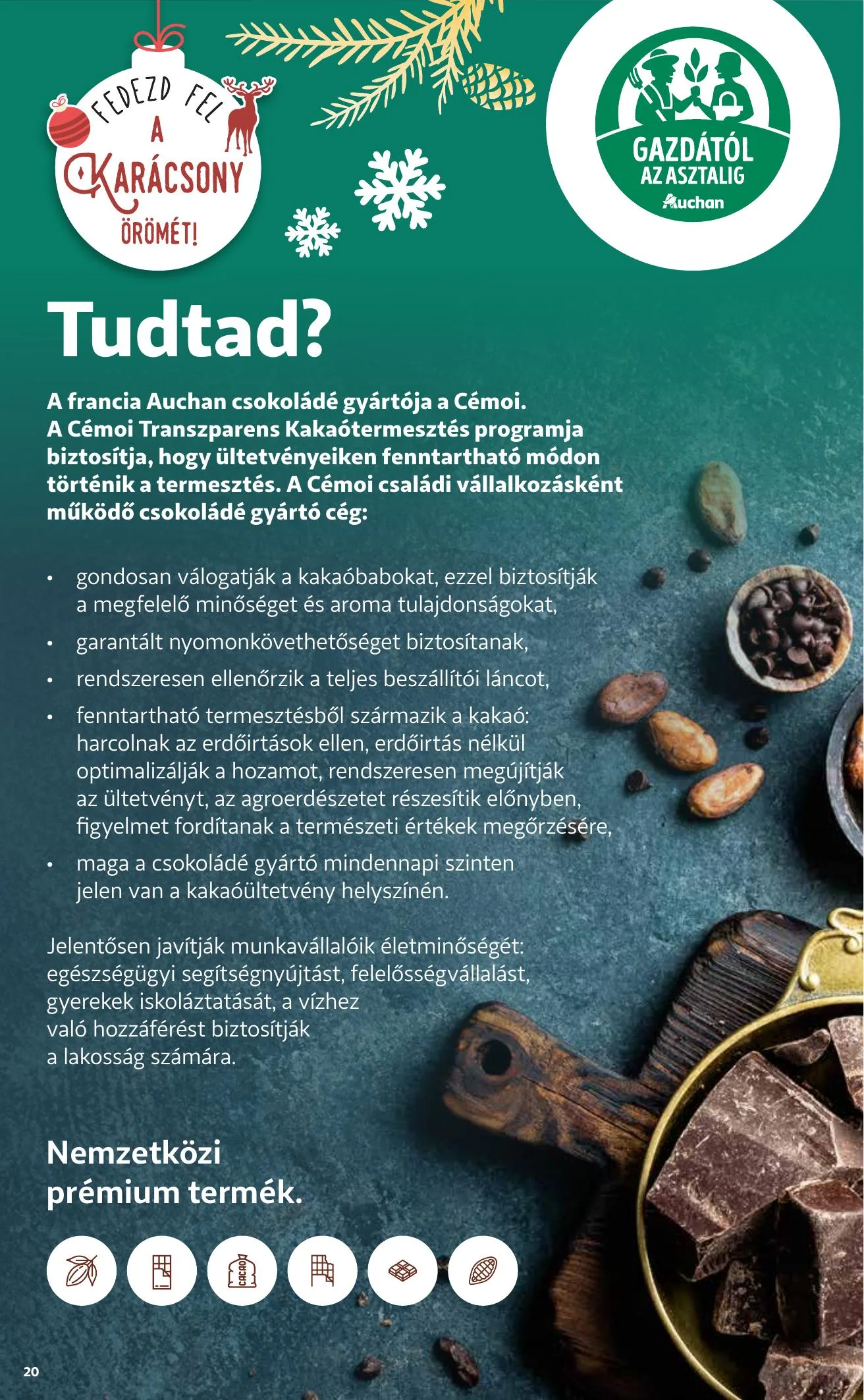 Auchan akciós újság Karacsony 12.09–12.24 – 20. oldal
