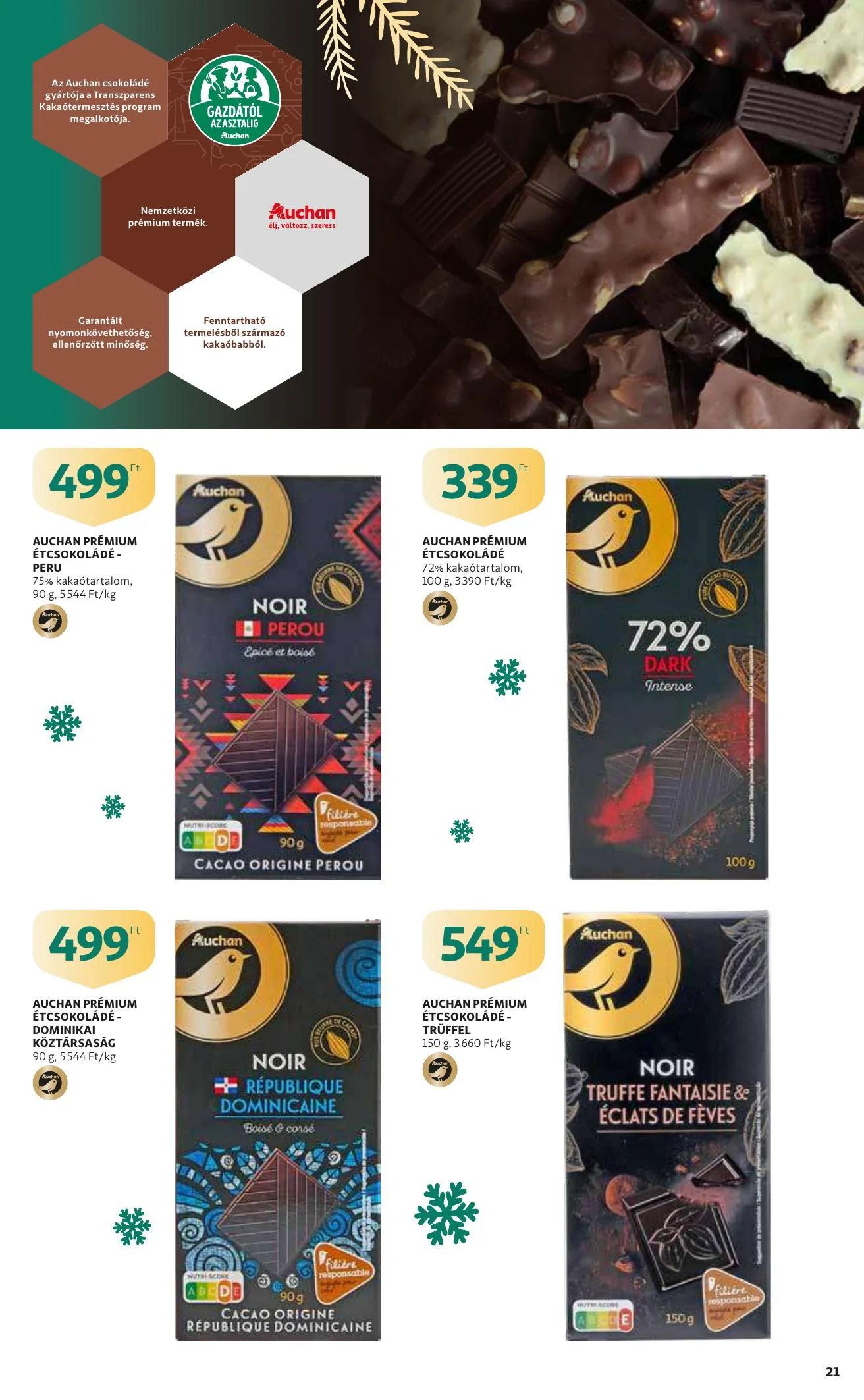 Auchan akciós újság Karacsony 12.09–12.24 – 21. oldal