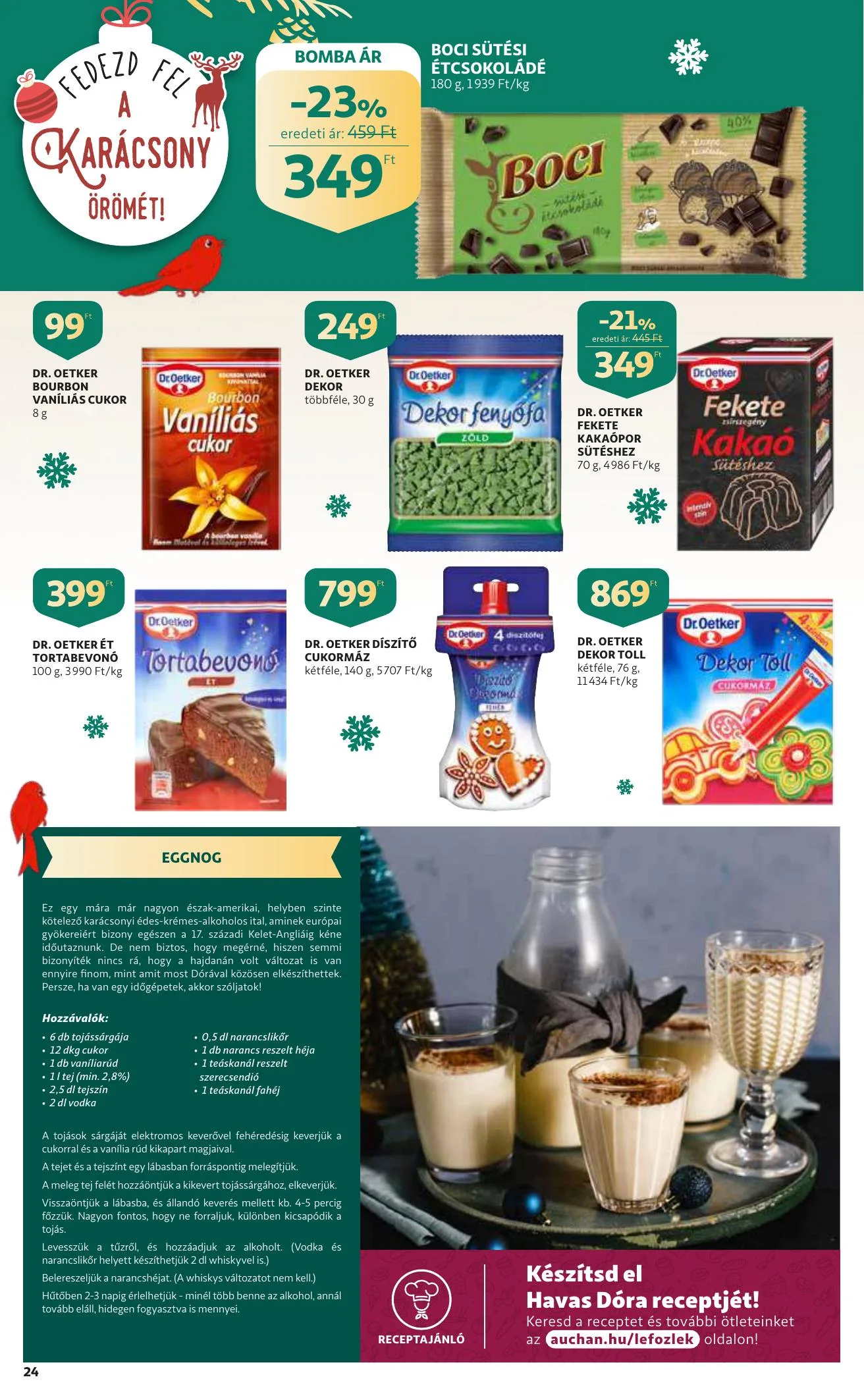 Auchan akciós újság Karacsony 12.09–12.24 – 24. oldal