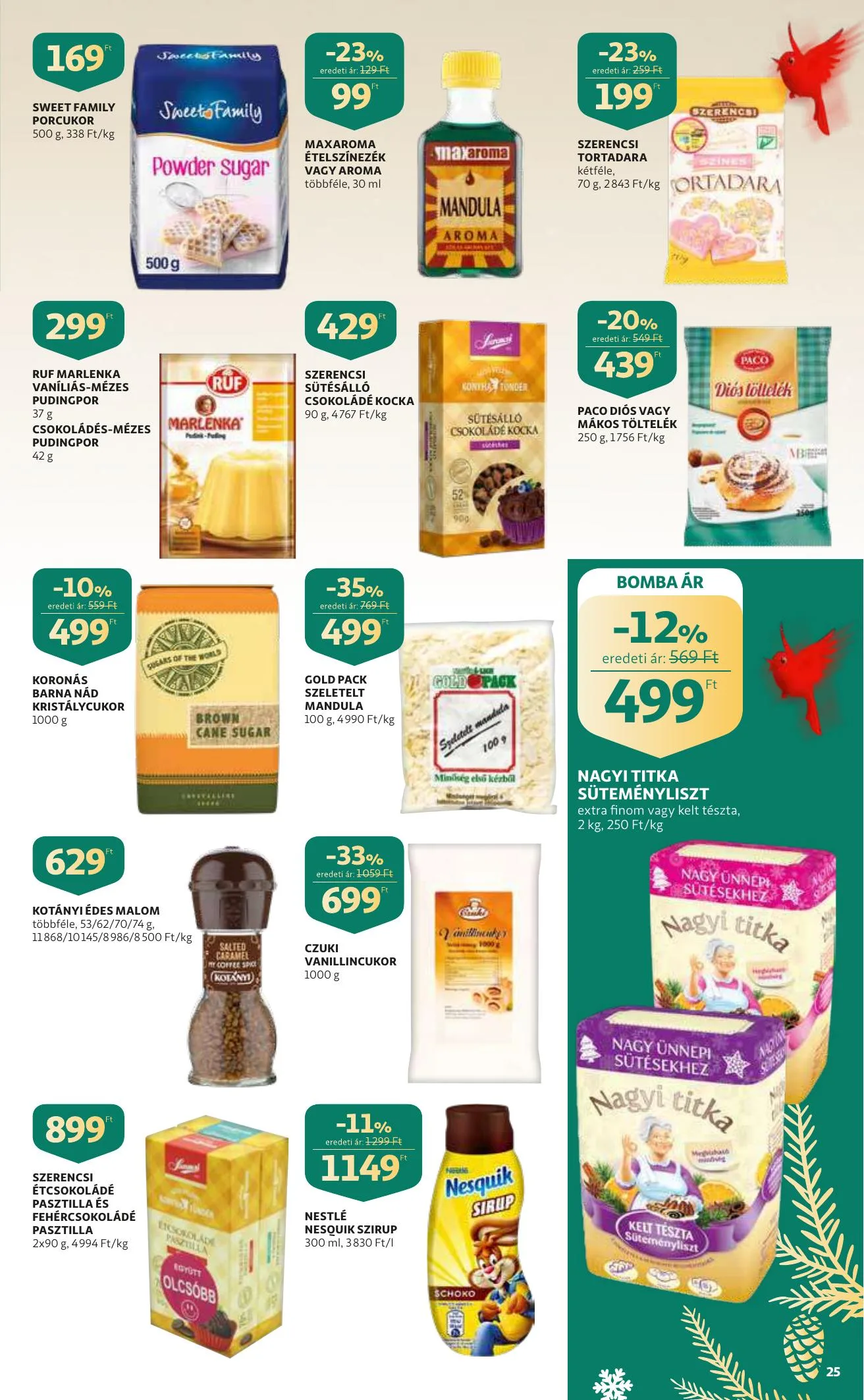 Auchan akciós újság Karacsony 12.09–12.24 – 25. oldal