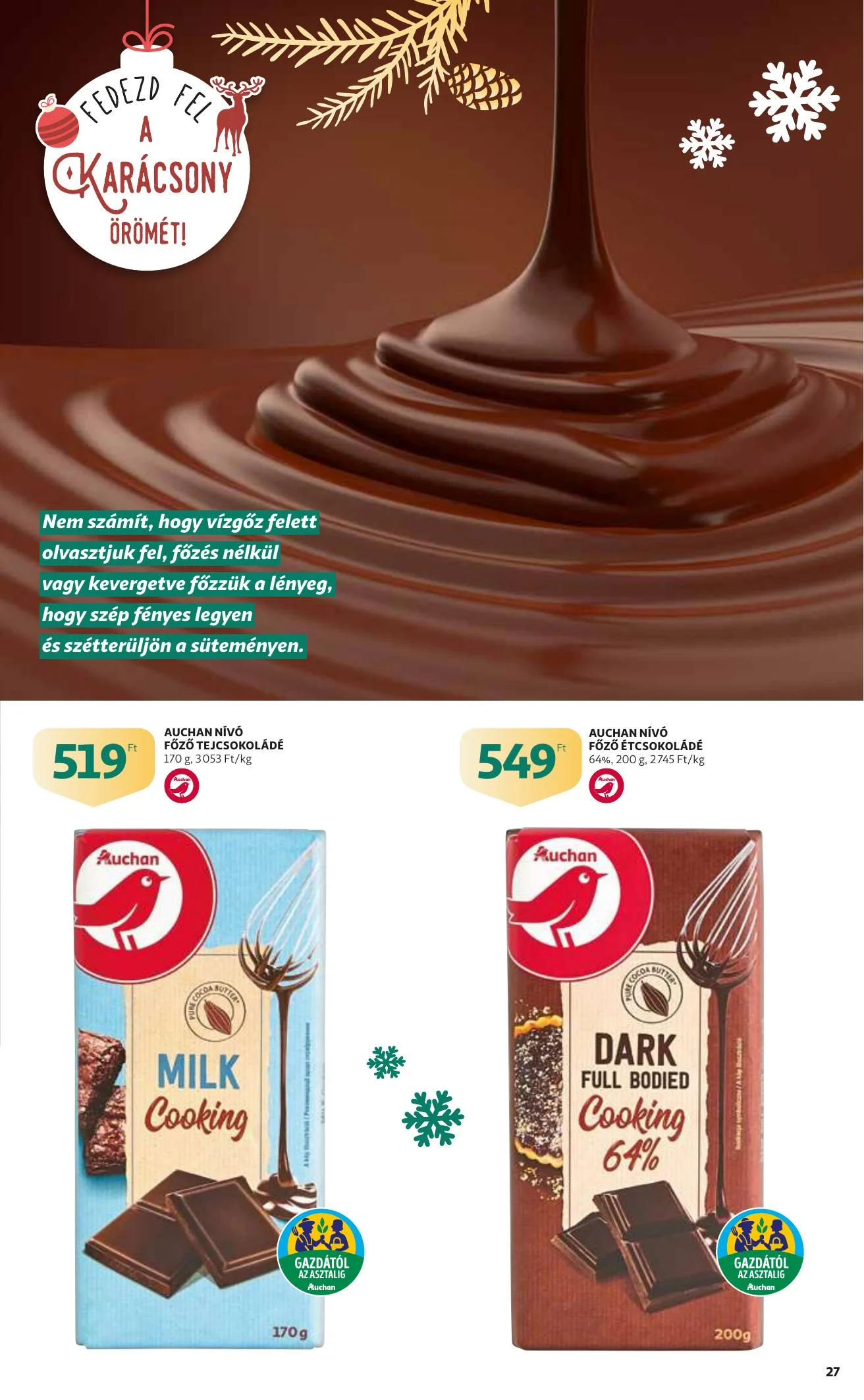 Auchan akciós újság Karacsony 12.09–12.24 – 27. oldal