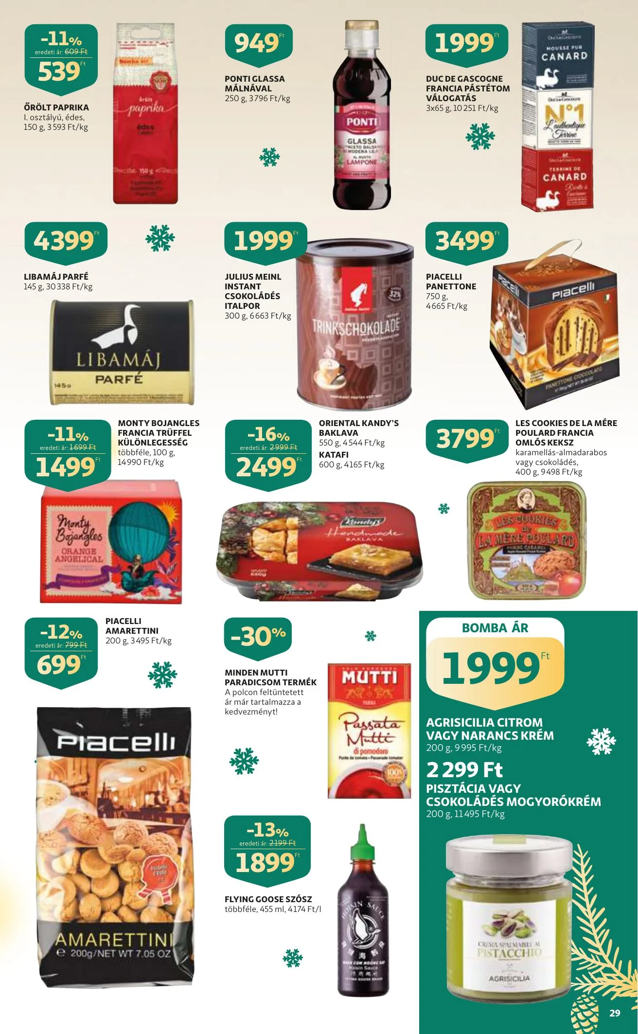 Auchan akciós újság Karacsony 12.09–12.24 – 29. oldal