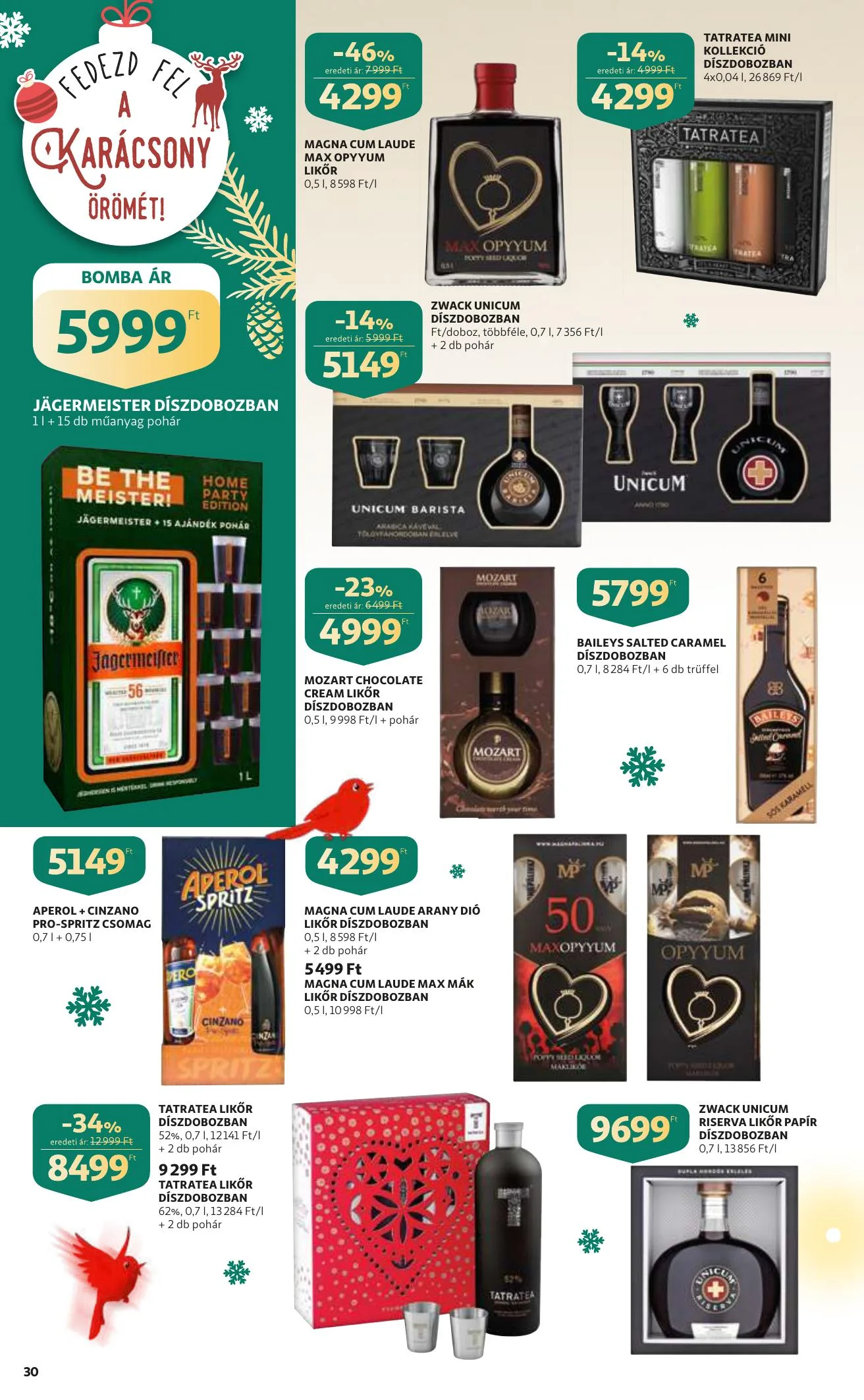 Auchan akciós újság Karacsony 12.09–12.24 – 30. oldal