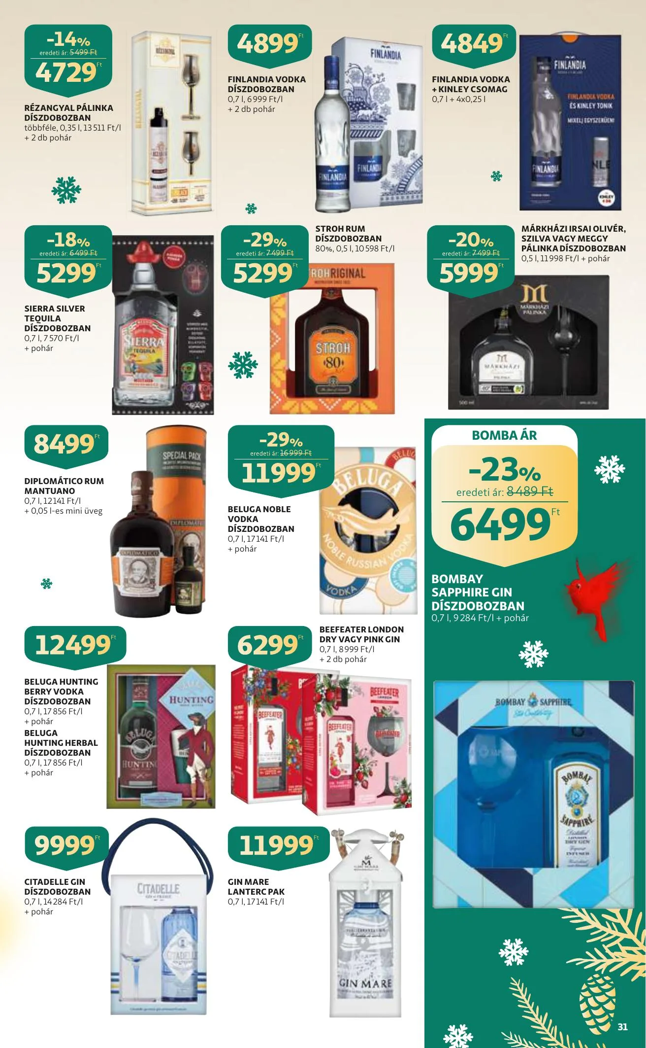 Auchan akciós újság Karacsony 12.09–12.24 – 31. oldal