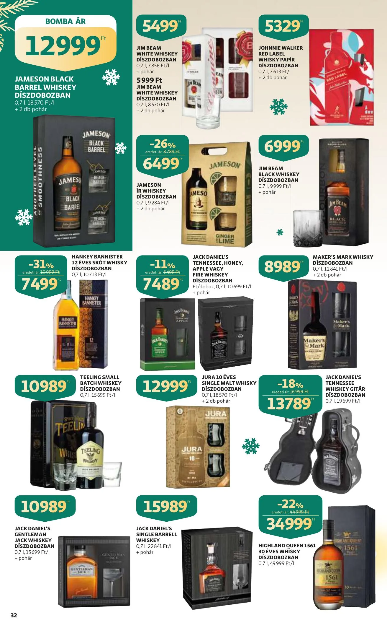 Auchan akciós újság Karacsony 12.09–12.24 – 32. oldal
