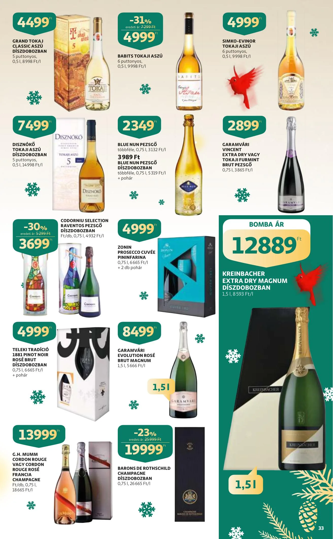 Auchan akciós újság Karacsony 12.09–12.24 – 33. oldal
