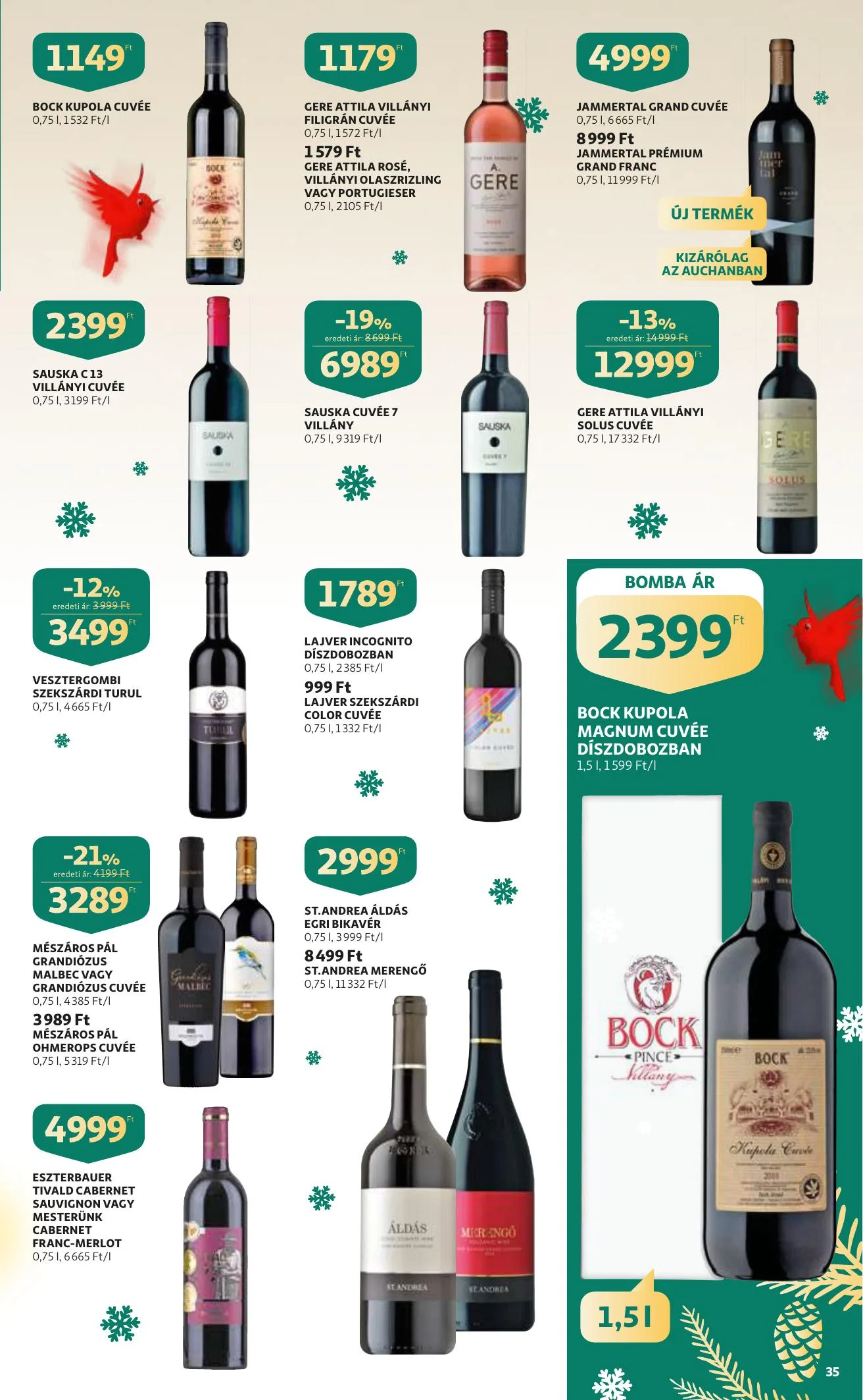 Auchan akciós újság Karacsony 12.09–12.24 – 35. oldal