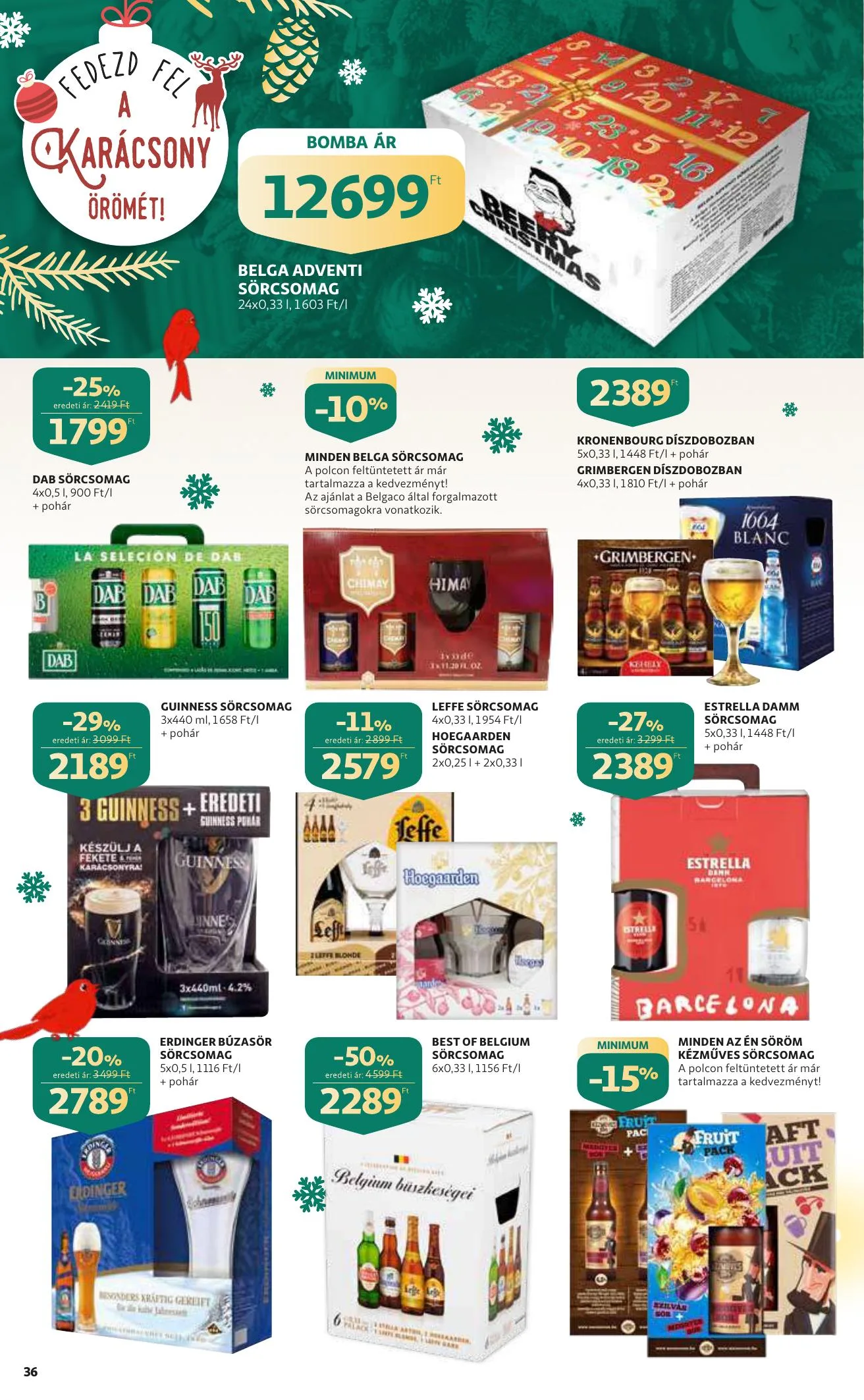 Auchan akciós újság Karacsony 12.09–12.24 – 36. oldal