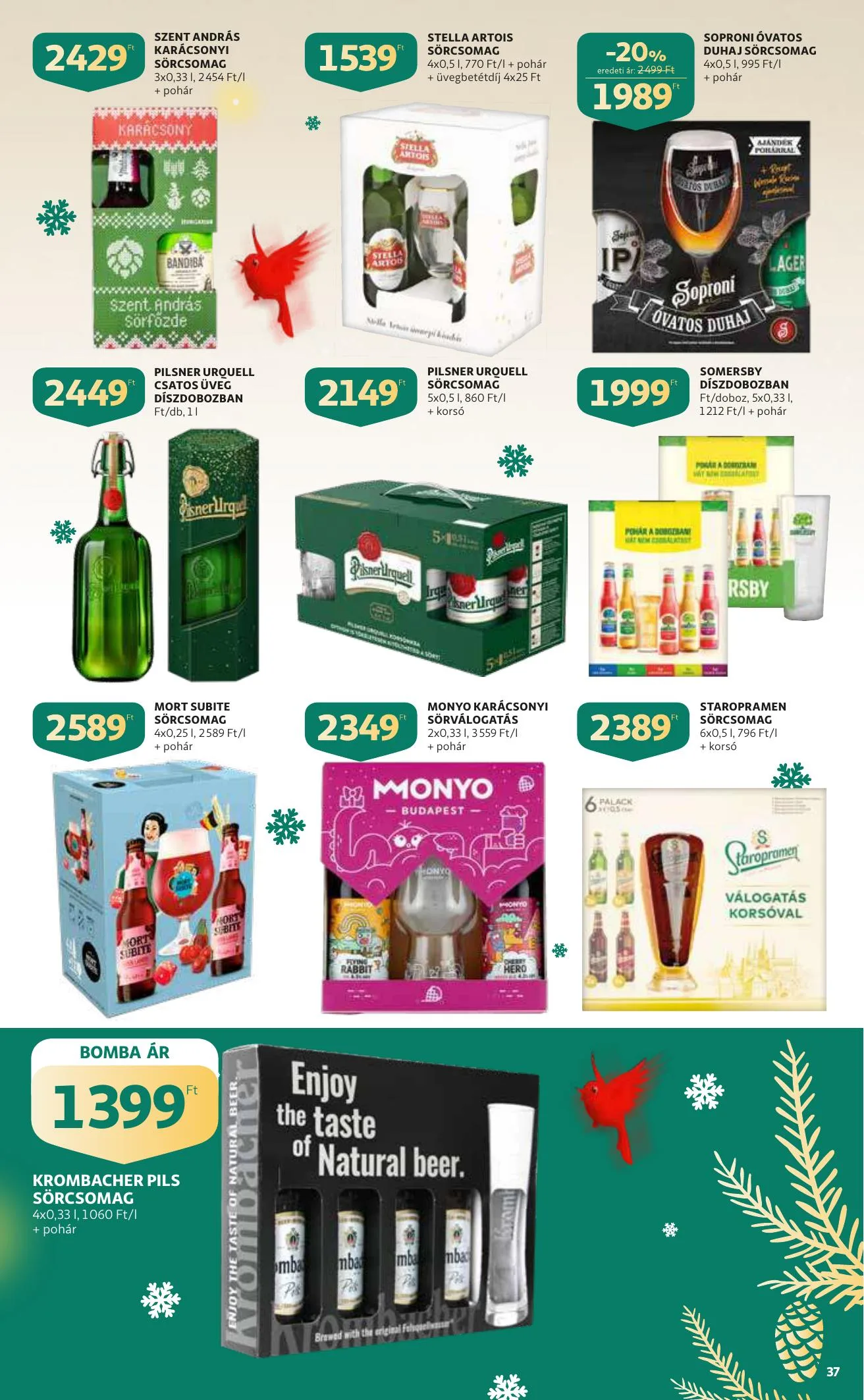 Auchan akciós újság Karacsony 12.09–12.24 – 37. oldal