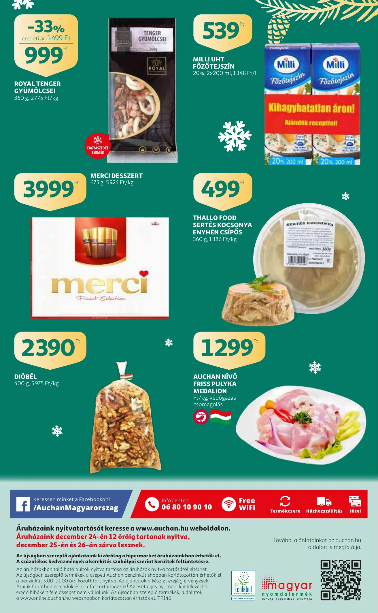 Auchan akciós újság Karacsony 12.09–12.24 – 38. oldal
