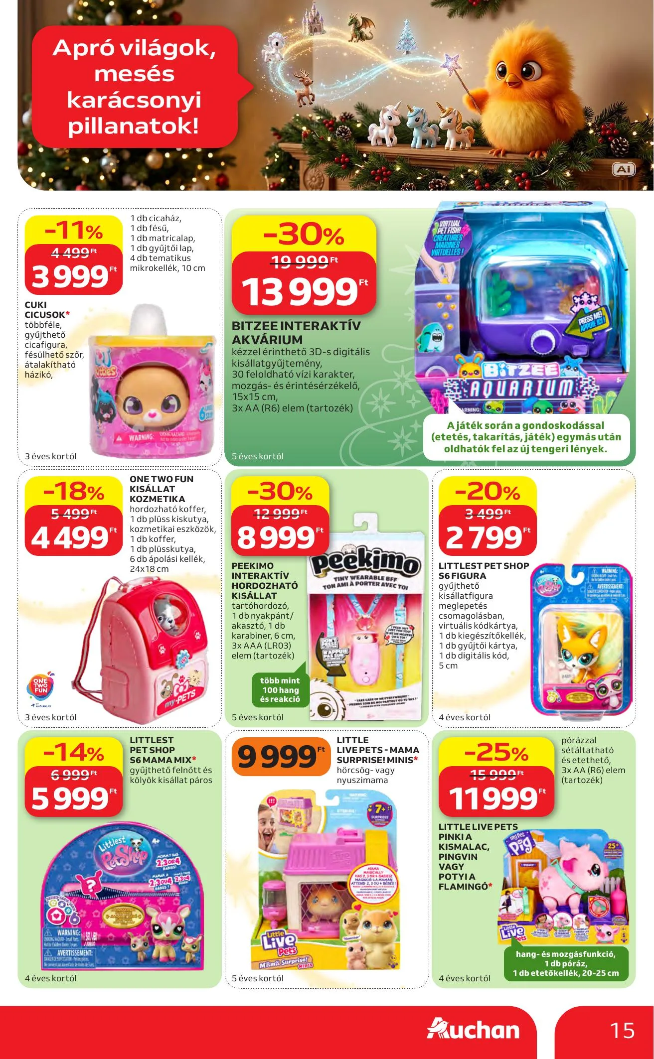 Auchan akciós újság Karácsonyi ajánlataink 10.22–11.25 – 15. oldal