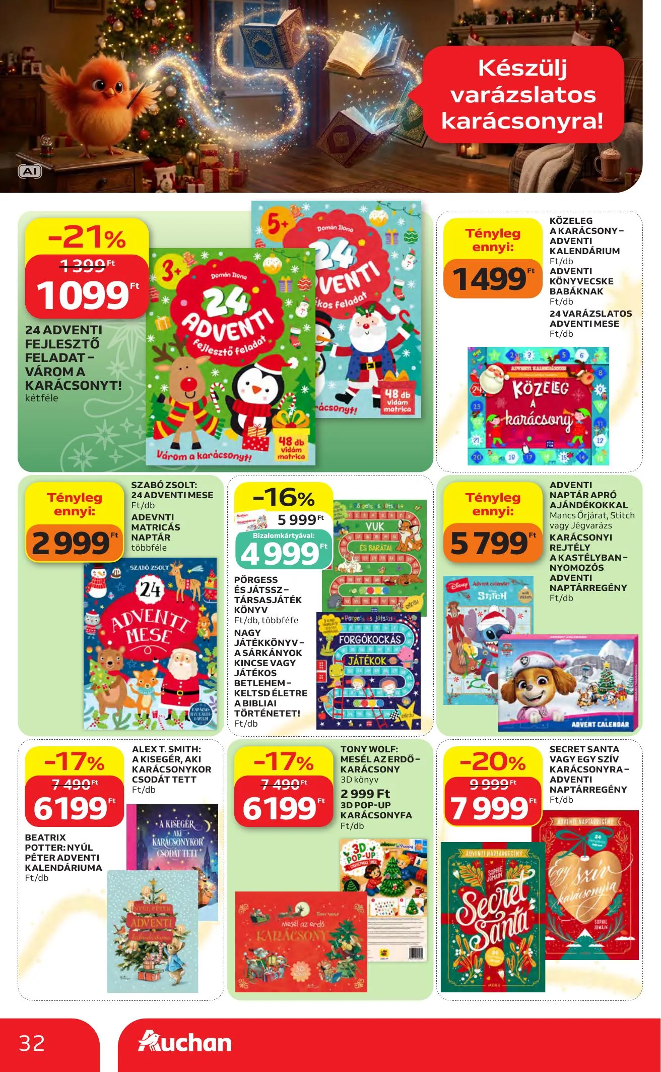 Auchan akciós újság Karácsonyi ajánlataink 10.22–11.25 – 32. oldal